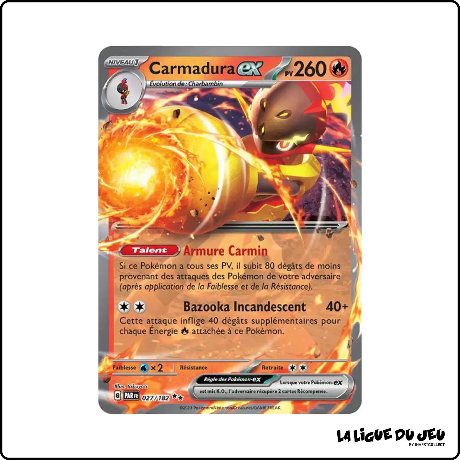 Secrete - Pokemon - Faille Paradoxe - Carmadura-ex 27/182