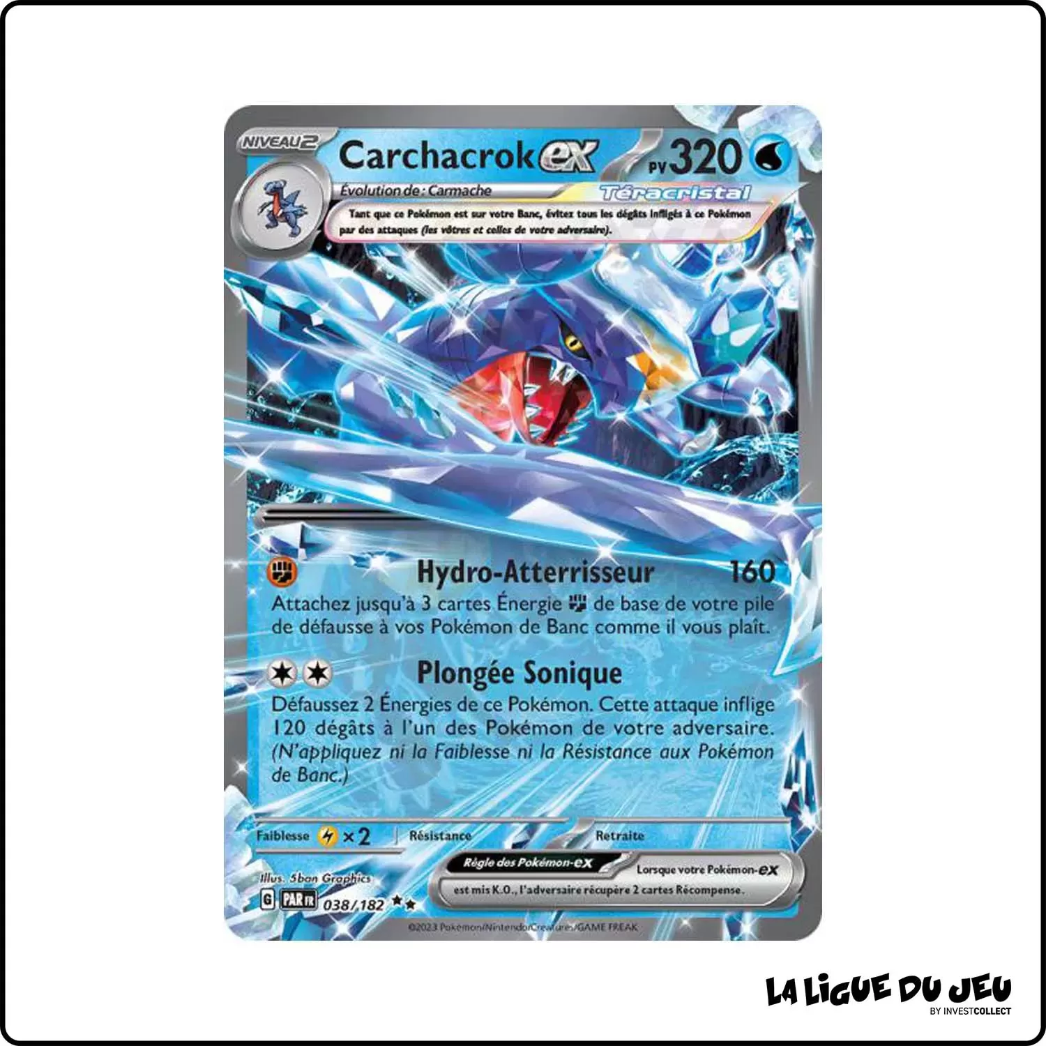 Secrete - Pokemon - Faille Paradoxe - Carchacrok-ex 38/182