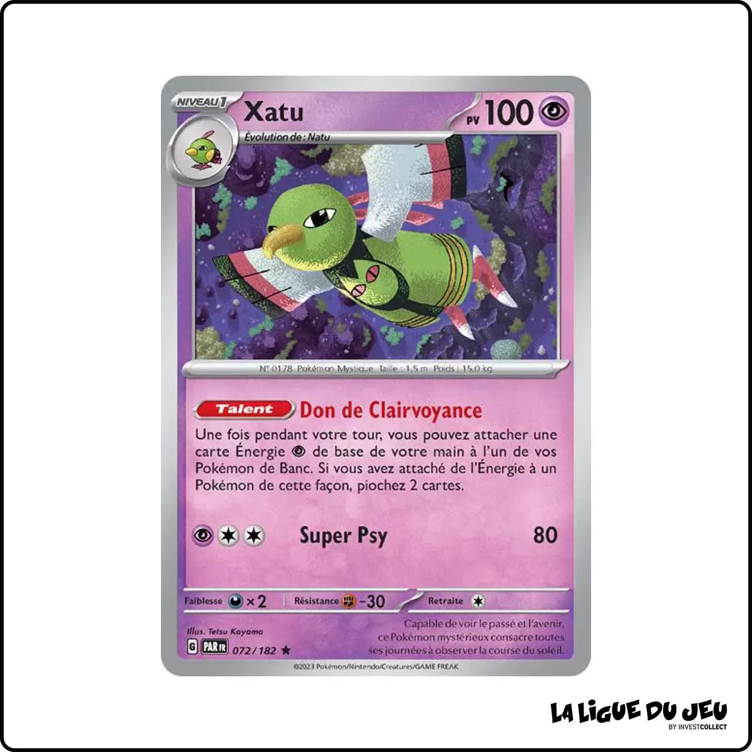 Rare - Pokemon - Faille Paradoxe - Xatu 72/182