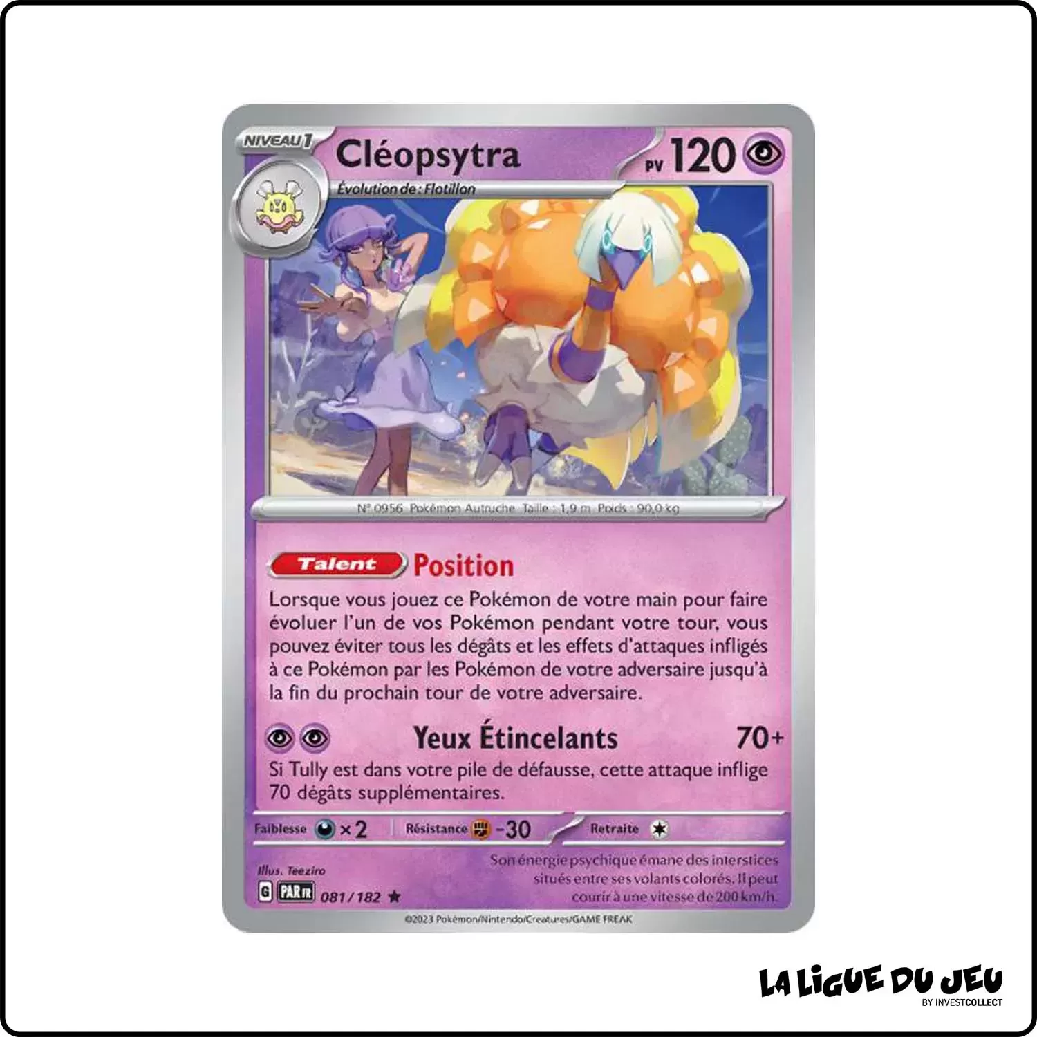 Rare - Pokemon - Faille Paradoxe - Cléopsytra 81/182