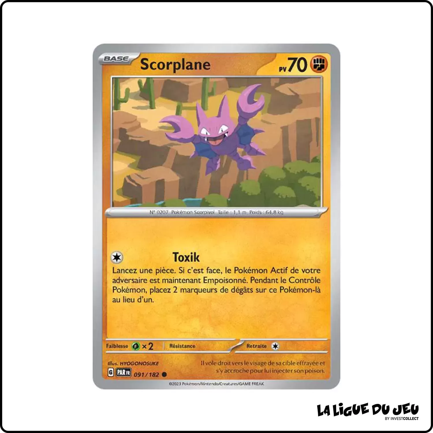 Commune - Pokemon - Faille Paradoxe - Scorplane 91/182