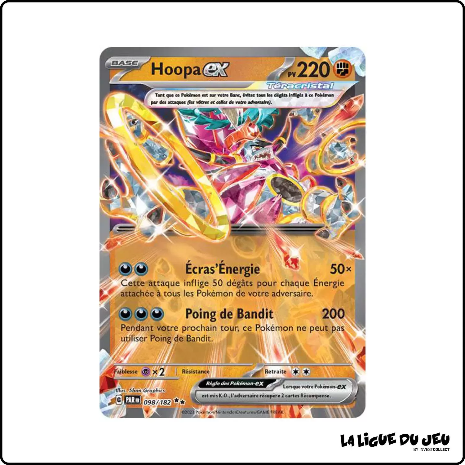 Secrete - Pokemon - Faille Paradoxe - Hoopa-ex 98/182