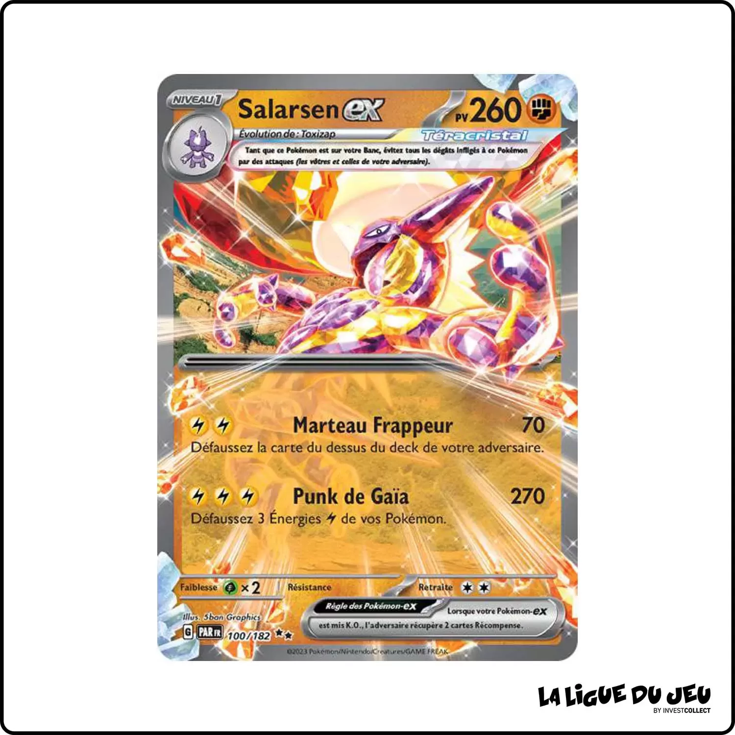 Secrete - Pokemon - Faille Paradoxe - Salarsen-ex 100/182