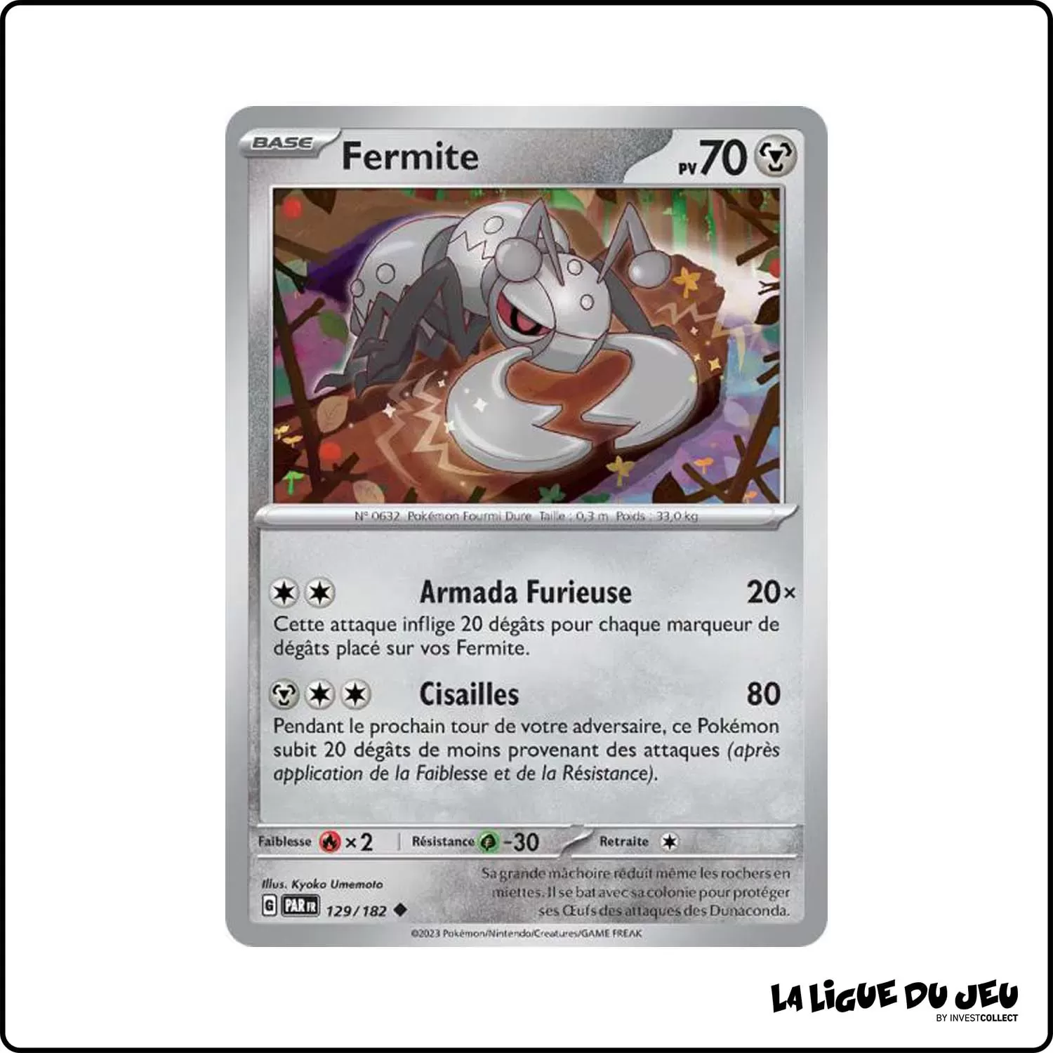 Peu commune - Pokemon - Faille Paradoxe - Fermite 129/182