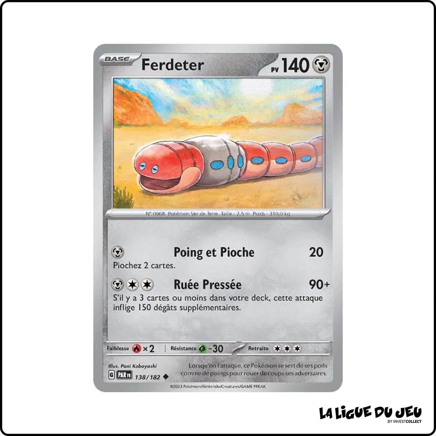 Peu commune - Pokemon - Faille Paradoxe - Ferdeter 138/182