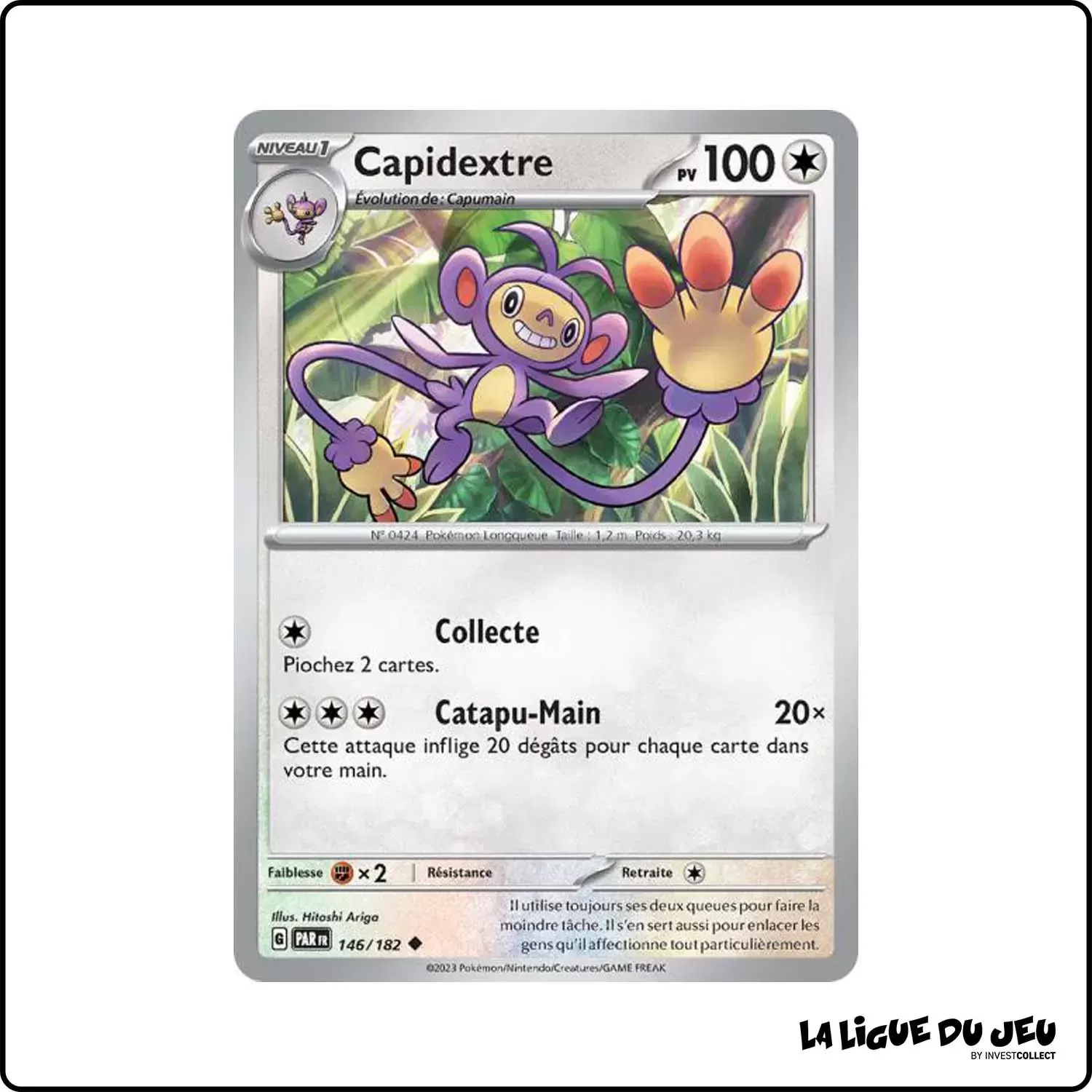 Peu commune - Pokemon - Faille Paradoxe - Capidextre 146/182