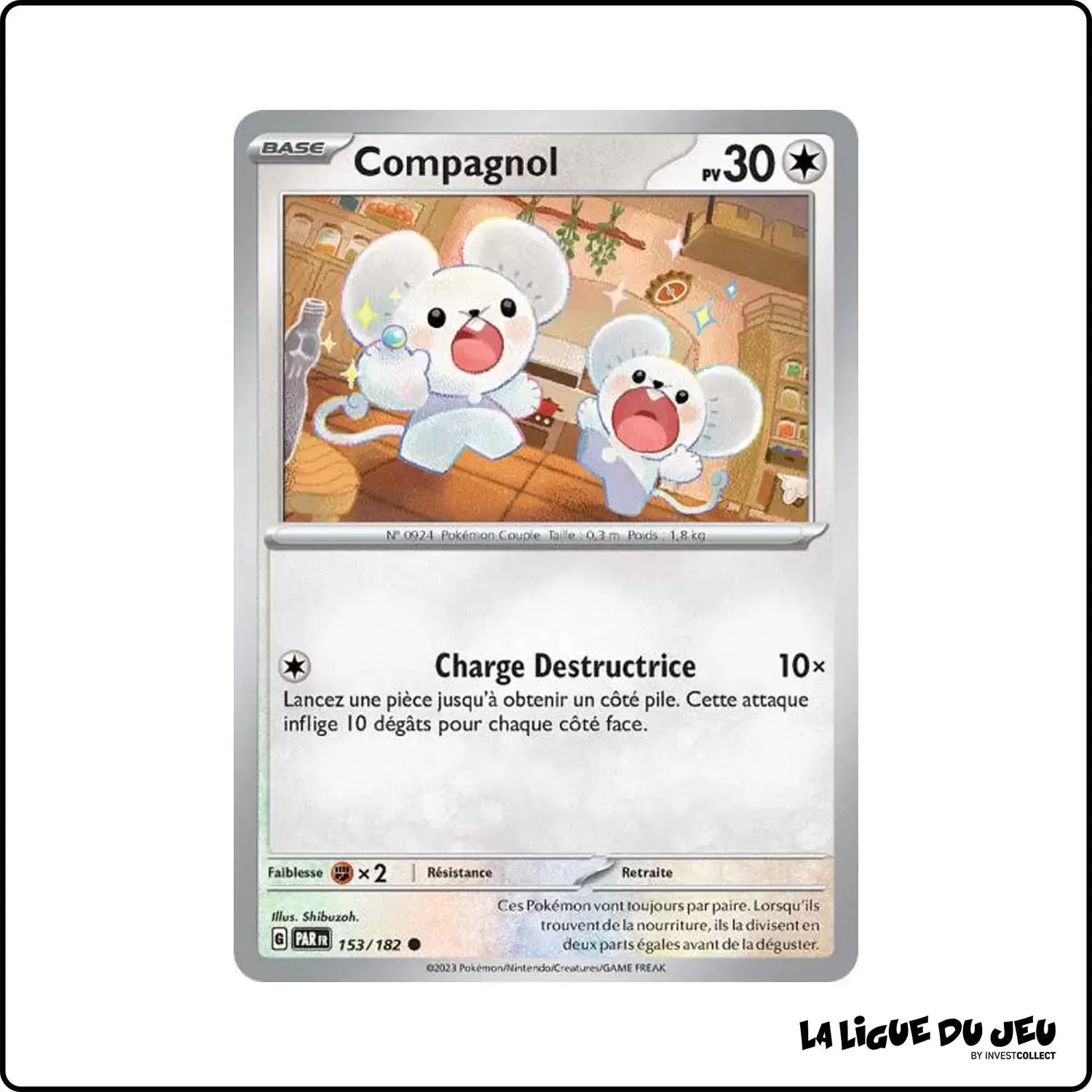 Commune - Pokemon - Faille Paradoxe - Compagnol 153/182