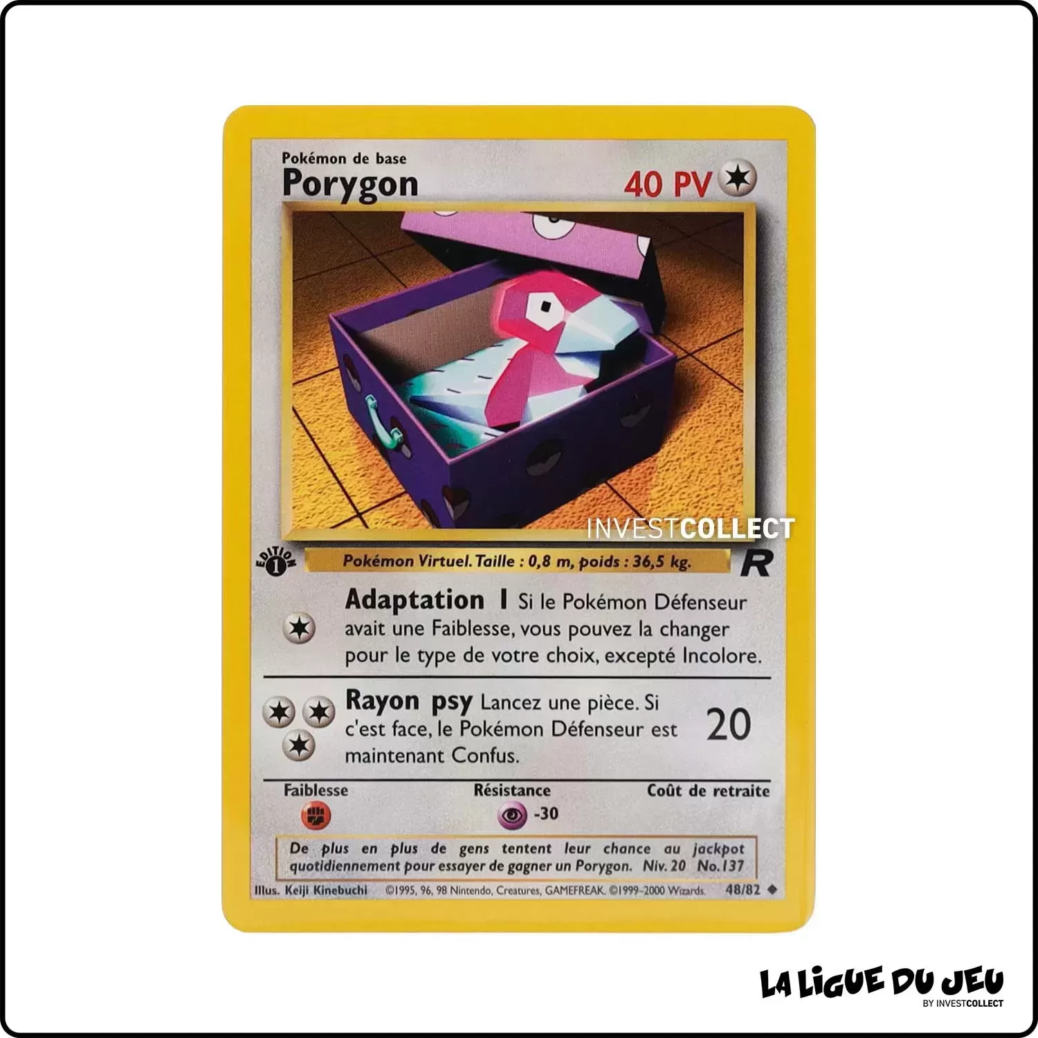 Peu commune - Pokemon - Team Rocket - Porygon 48/82 Wizards - 1