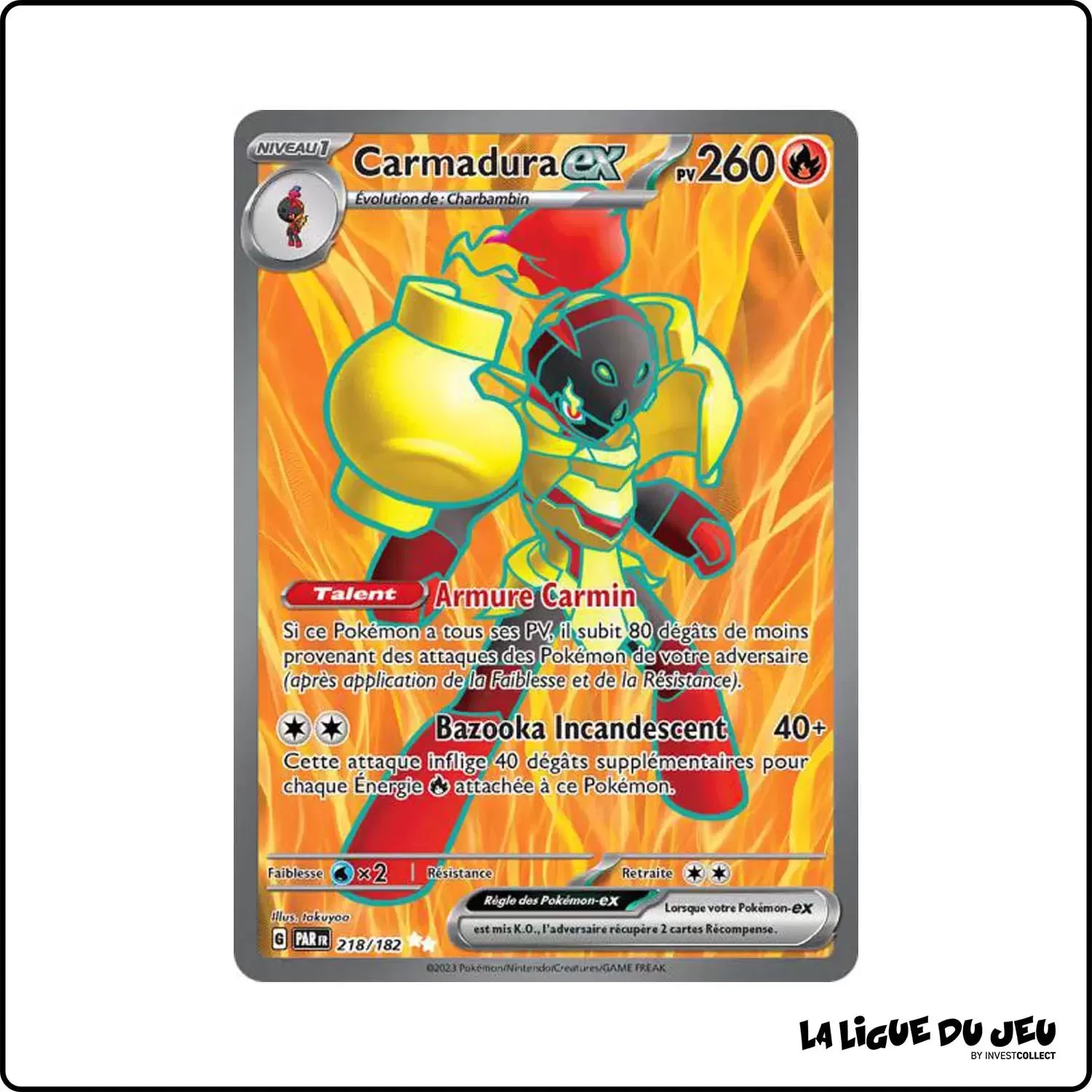 Ultra - Pokemon - Faille Paradoxe - Carmadura-ex 218/182