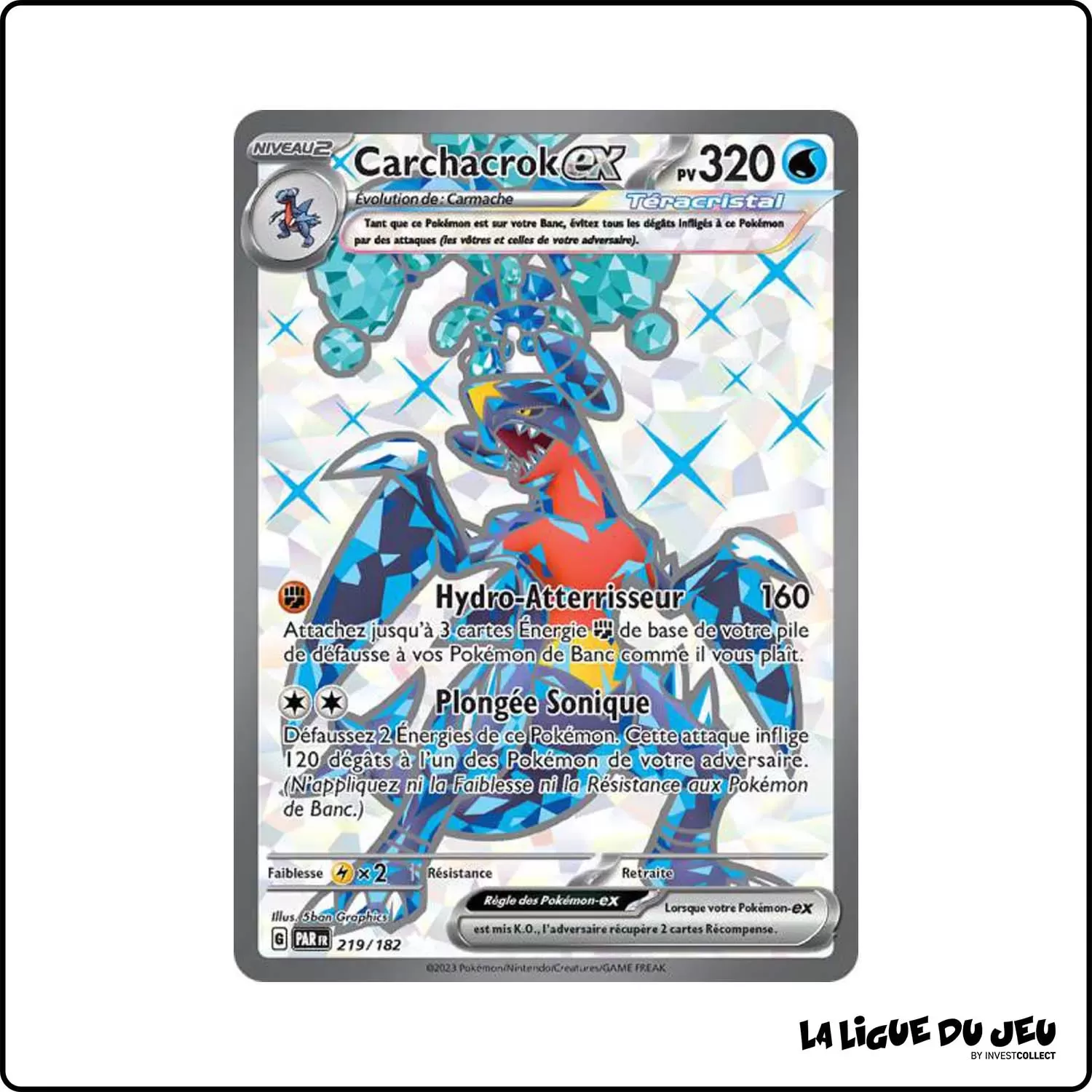 Ultra - Pokemon - Faille Paradoxe - Carchacrok-ex 219/182