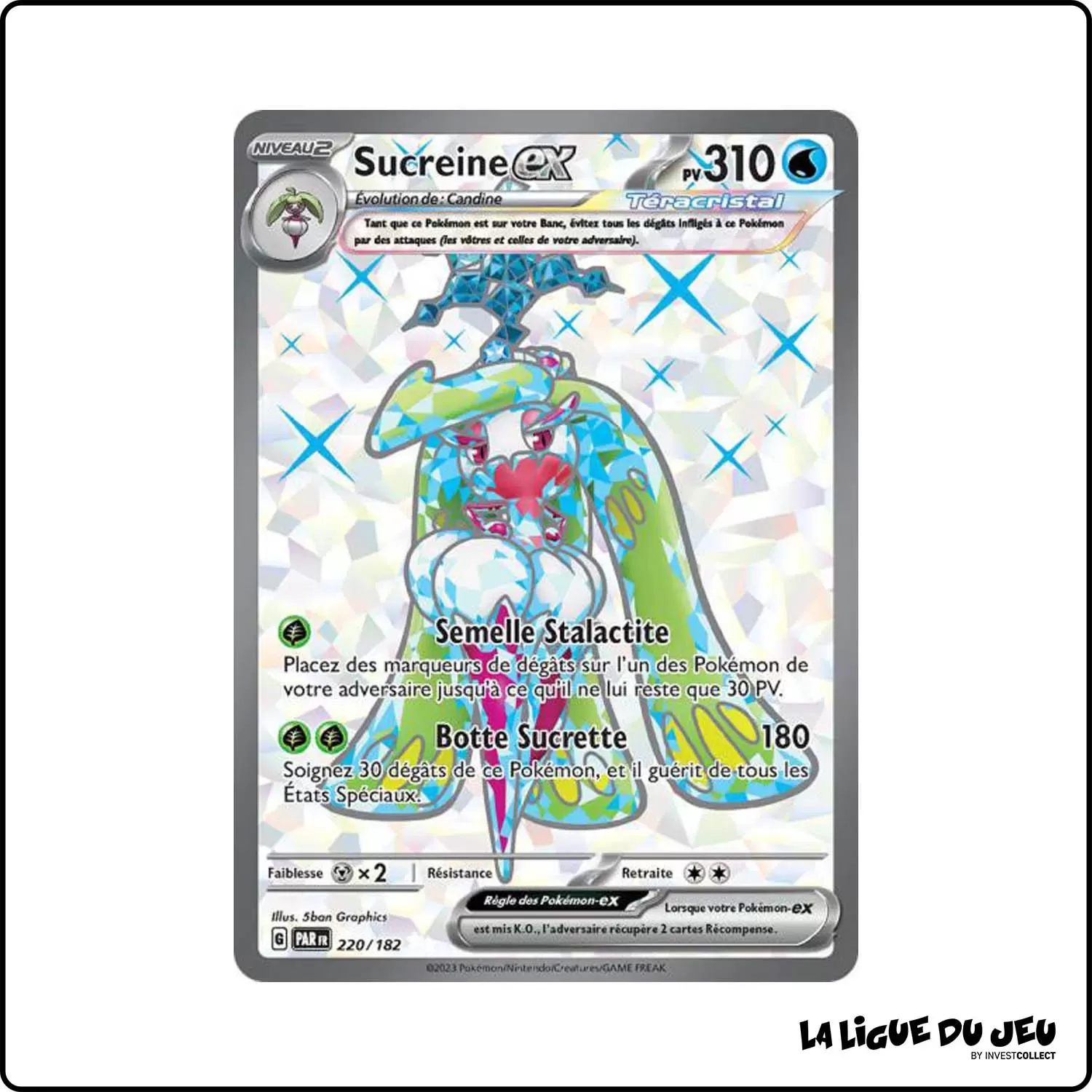 Ultra - Pokemon - Faille Paradoxe - Sucreine-ex 220/182