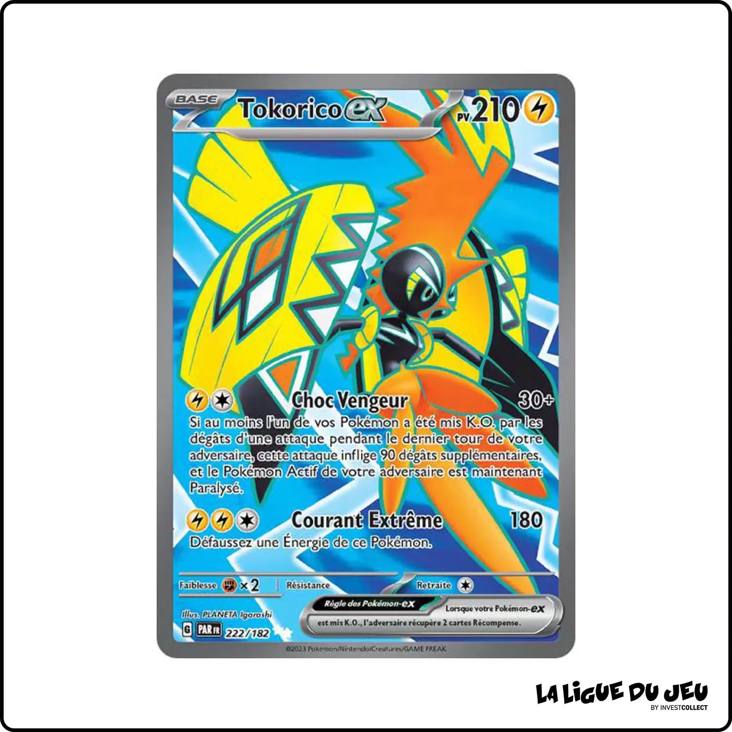 Ultra - Pokemon - Faille Paradoxe - Tokorico-ex 222/182