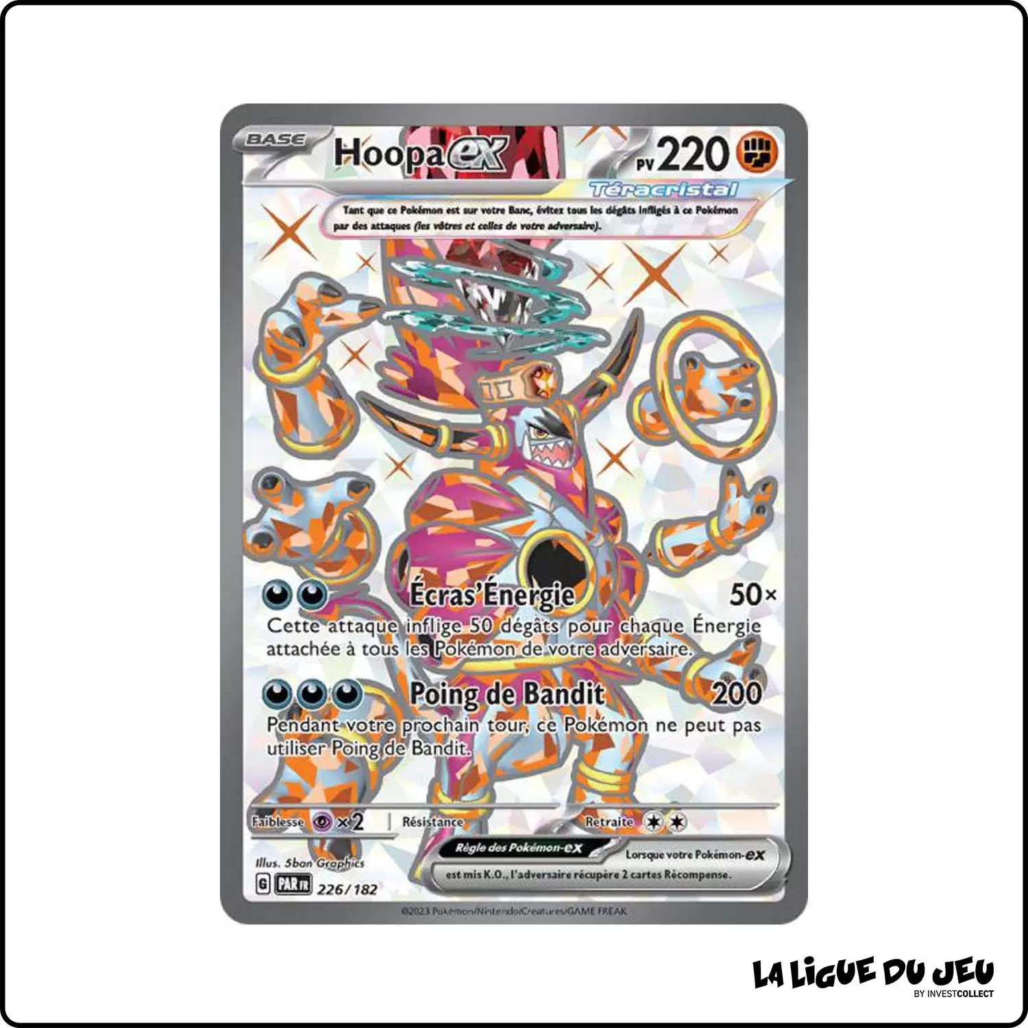 Ultra - Pokemon - Faille Paradoxe - Hoopa-ex 226/182