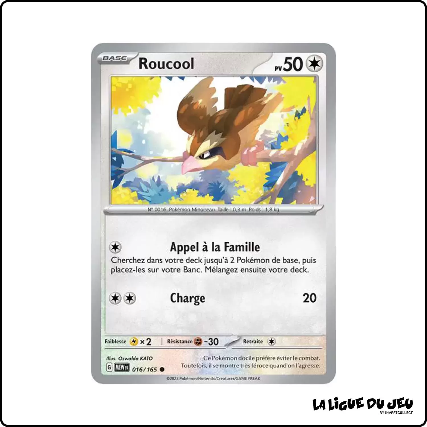 Commune - Pokemon - 151 - Roucool 16/165