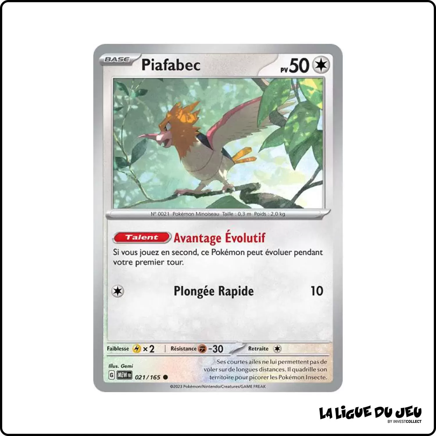 Commune - Pokemon - 151 - Piafabec 21/165