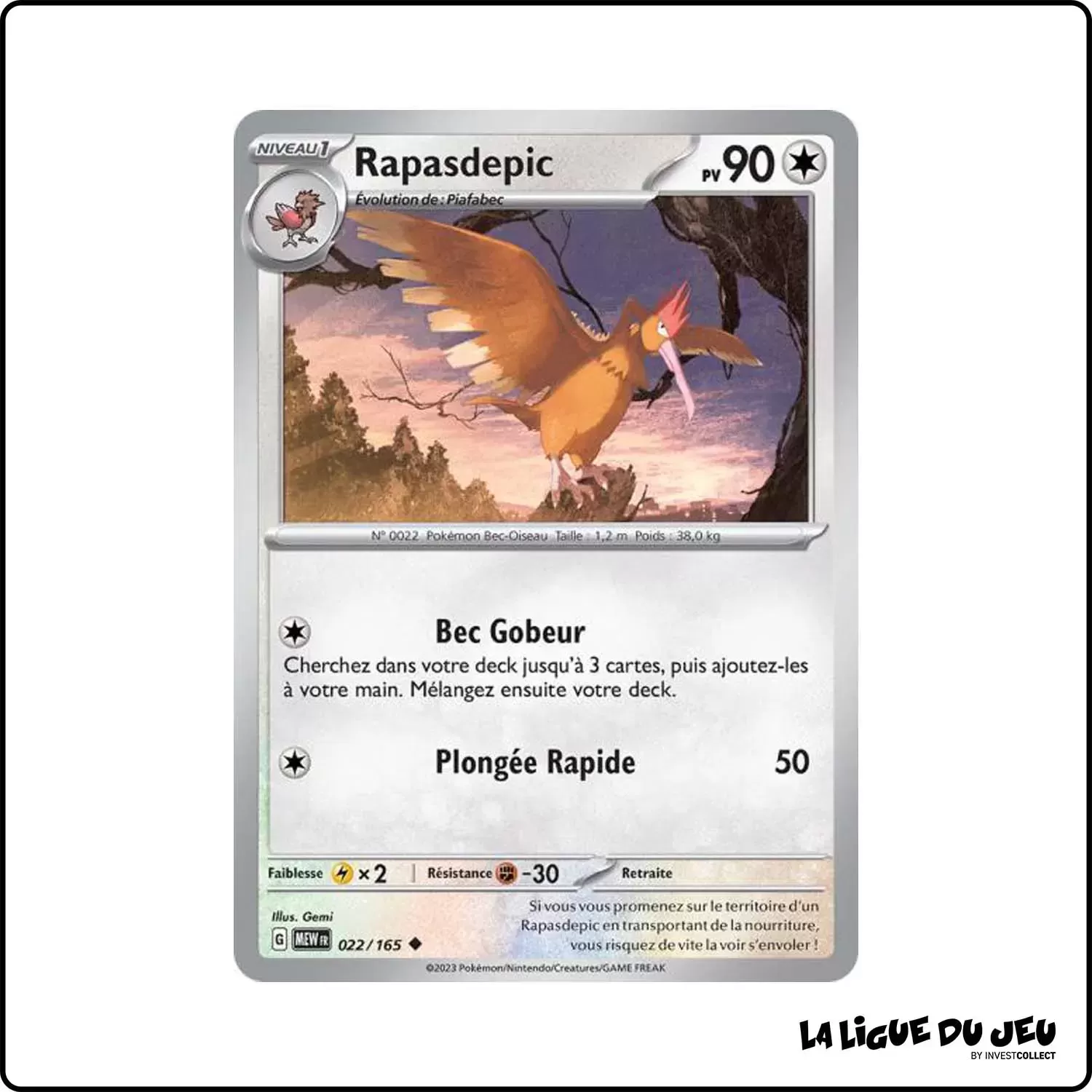 Peu commune - Pokemon - 151 - Rapasdepic 22/165