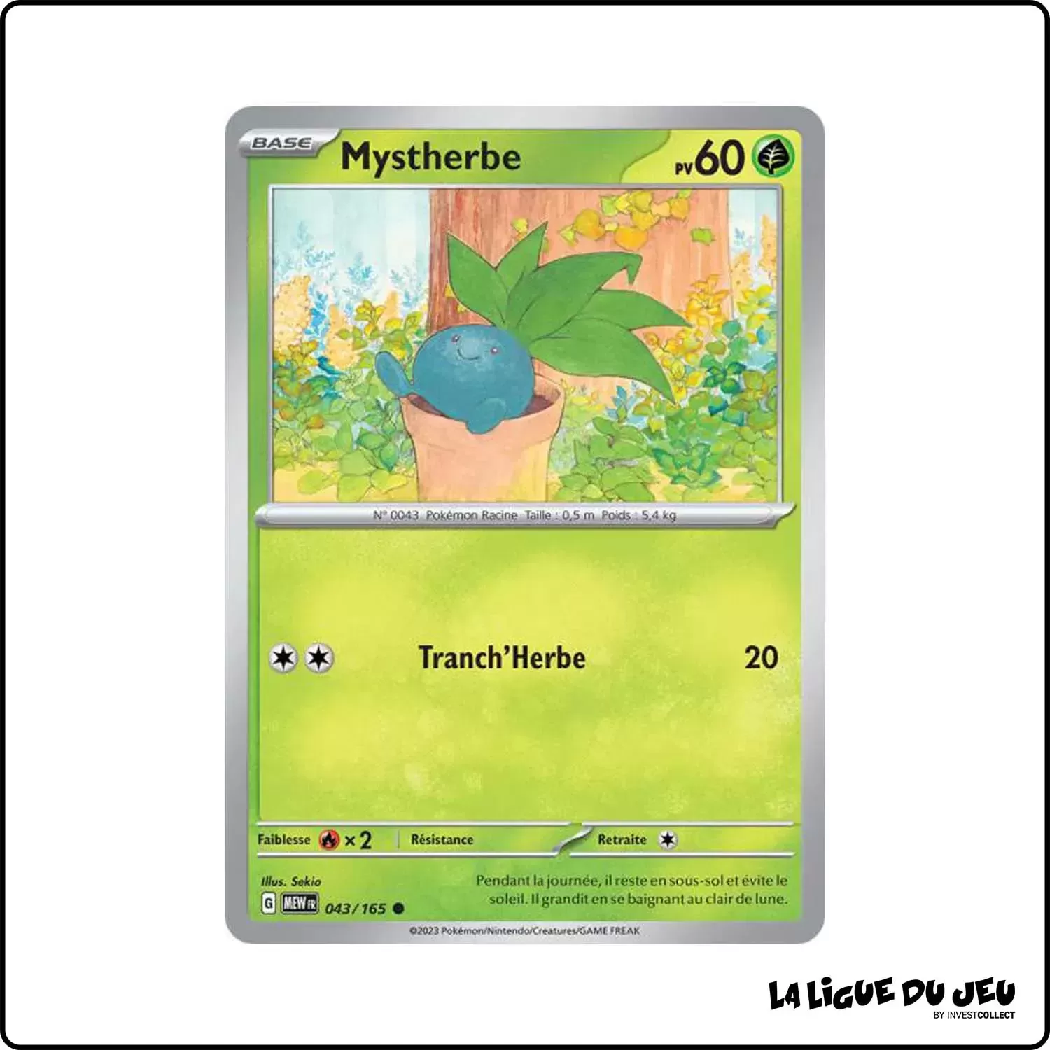 Commune - Pokemon - 151 - Mystherbe 43/165