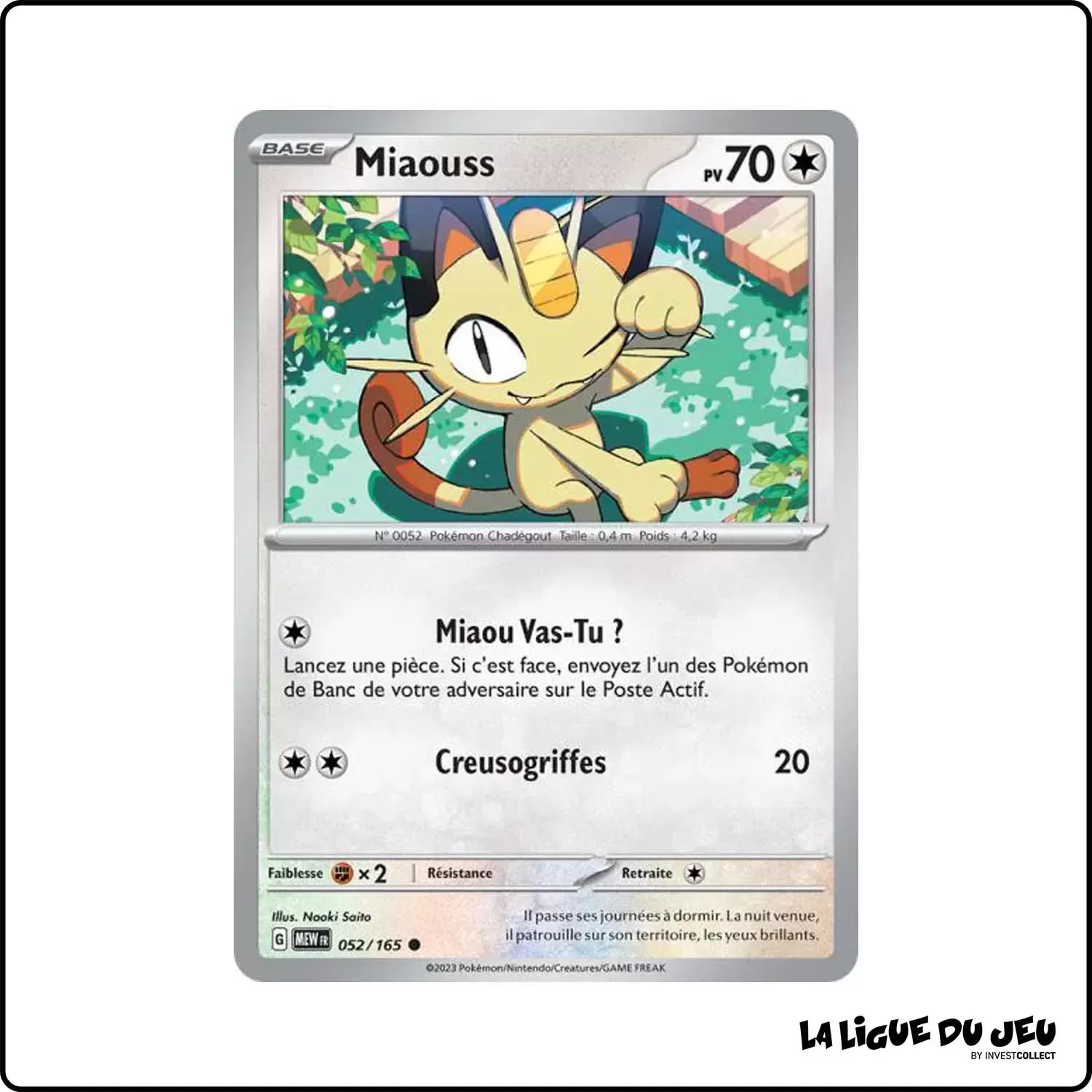 Commune - Pokemon - 151 - Miaouss 52/165