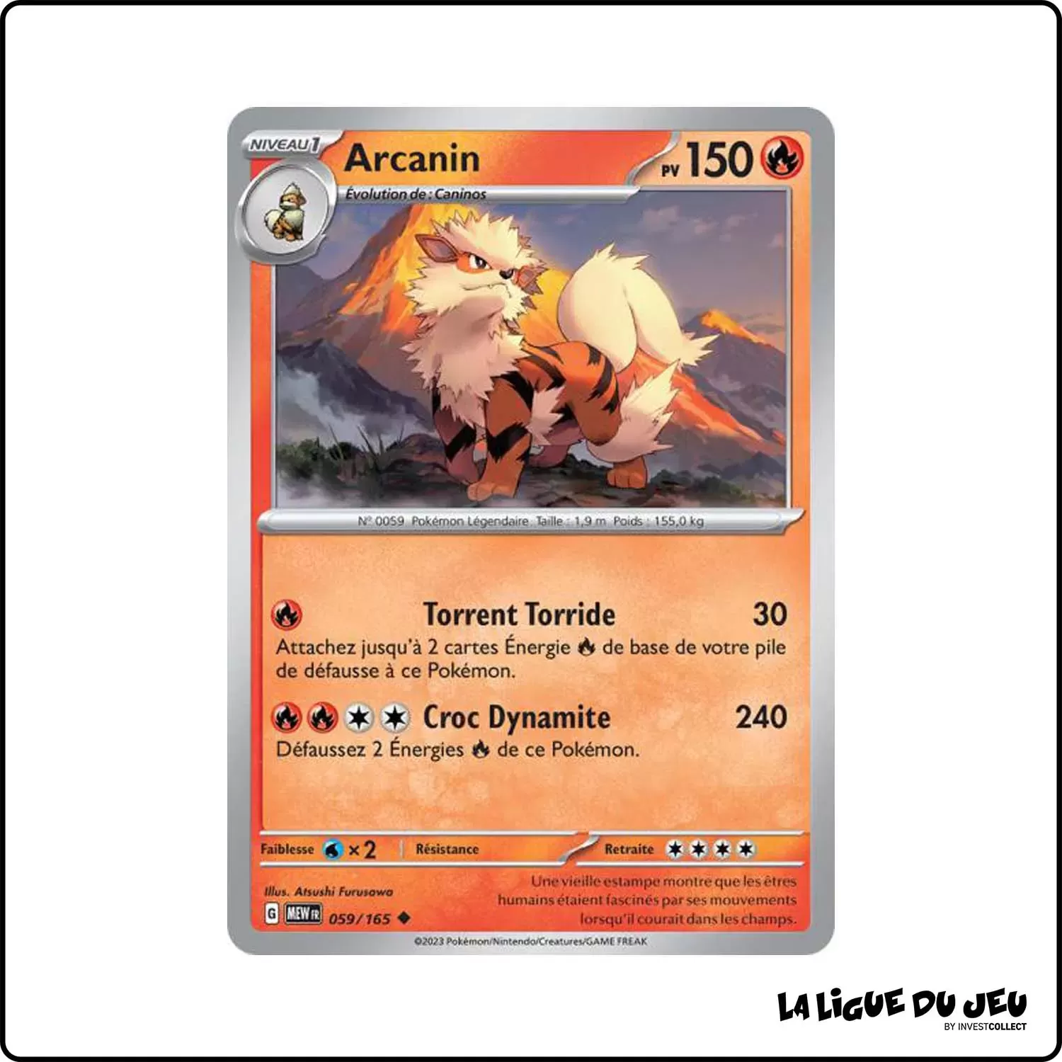 Peu commune - Pokemon - 151 - Arcanin 59/165