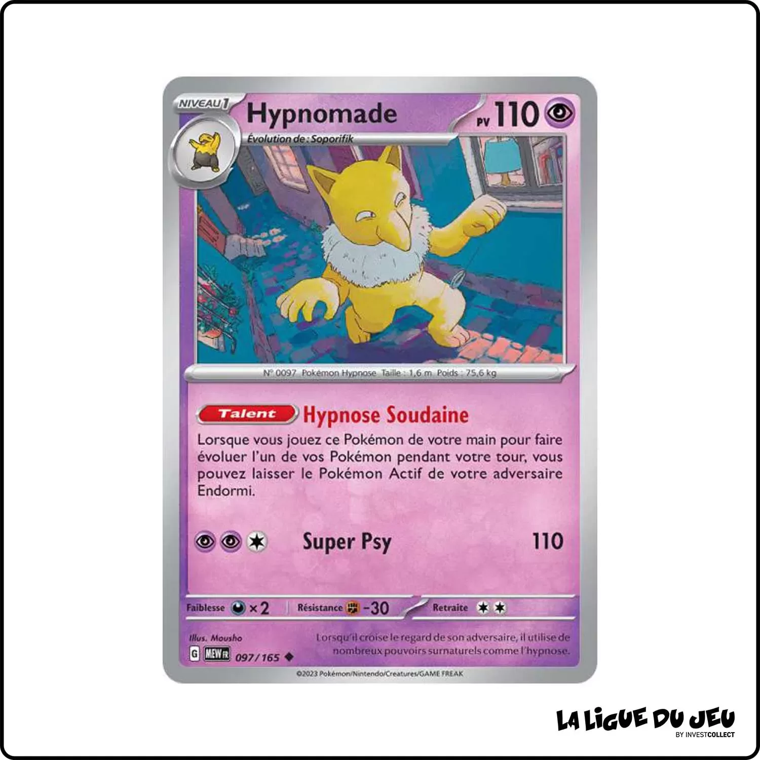 Peu commune - Pokemon - 151 - Hypnomade 97/165