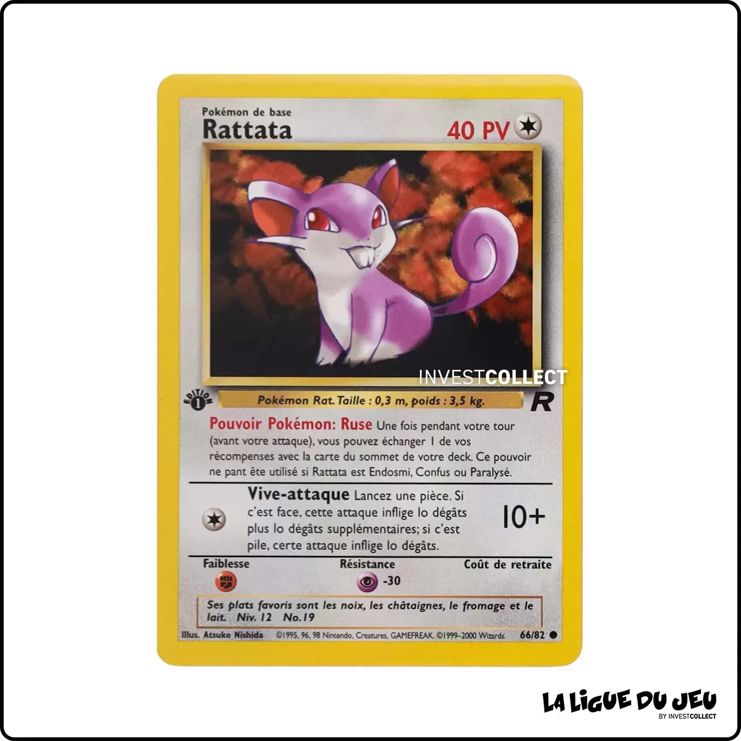 Commune - Pokemon - Team Rocket - Rattata 66/82 Wizards - 1