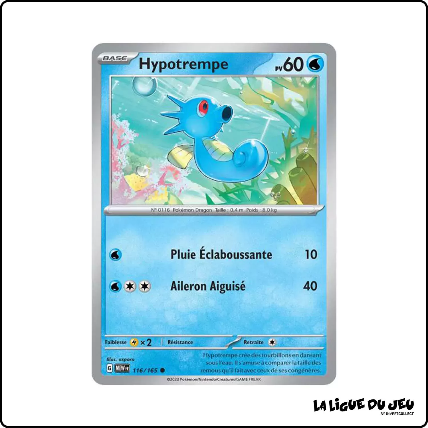 Commune - Pokemon - 151 - Hypotrempe 116/165