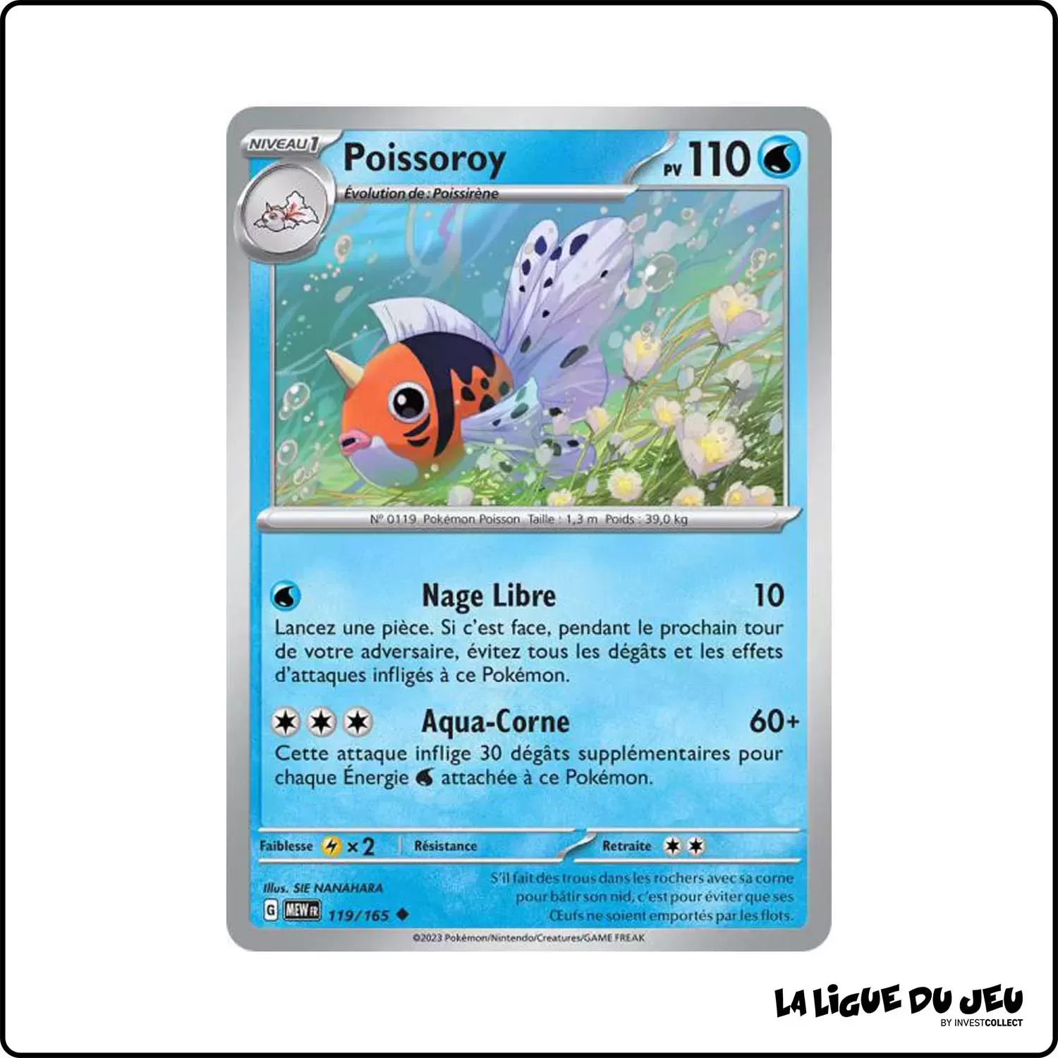 Peu commune - Pokemon - 151 - Poissoroy 119/165