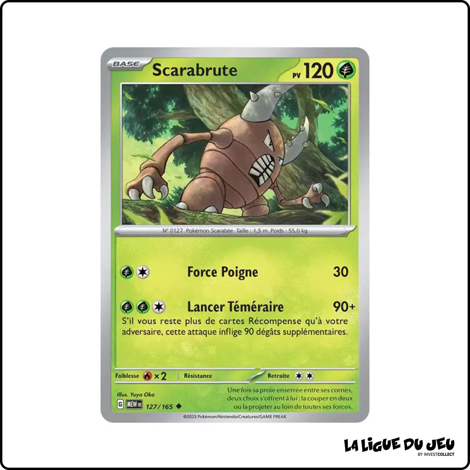 Peu commune - Pokemon - 151 - Scarabrute 127/165