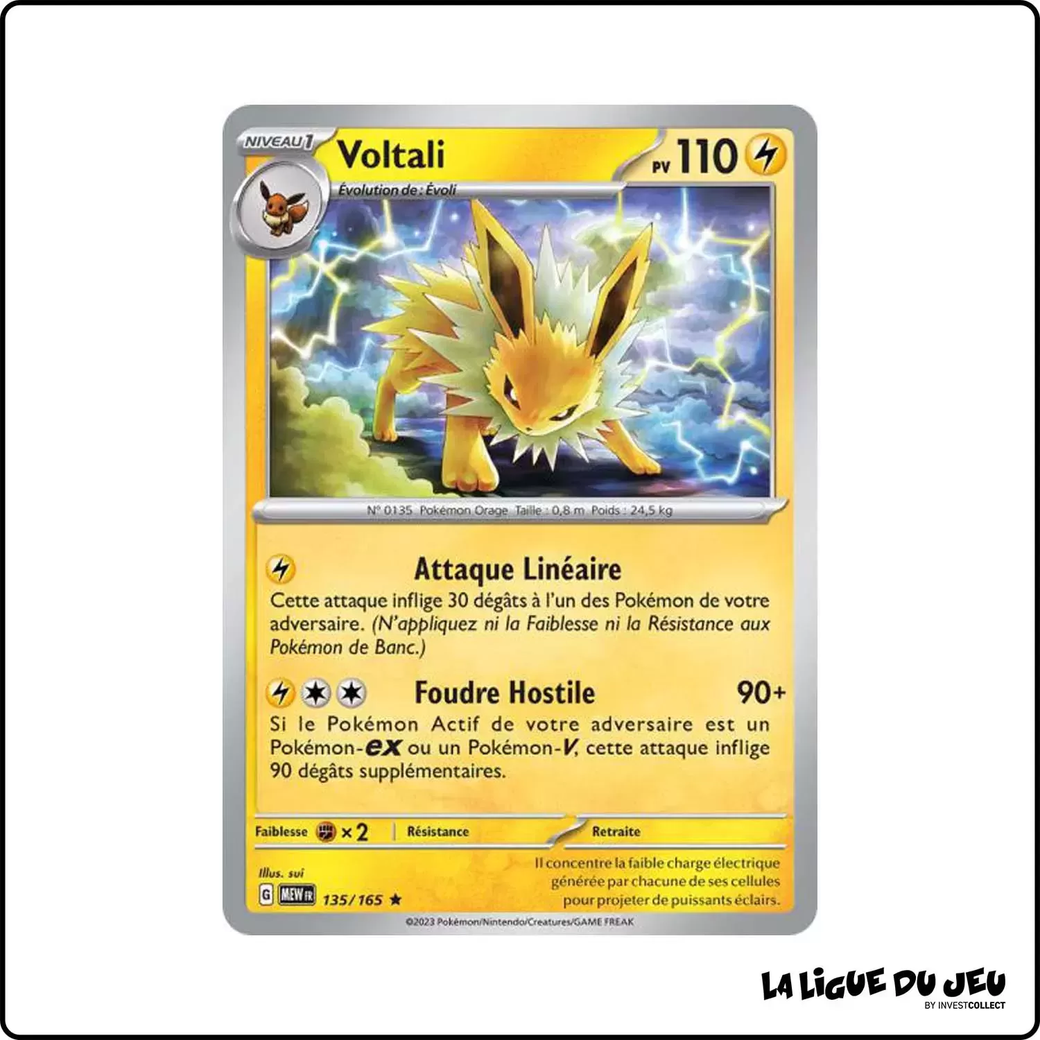 Rare - Pokemon - 151 - Voltali 135/165