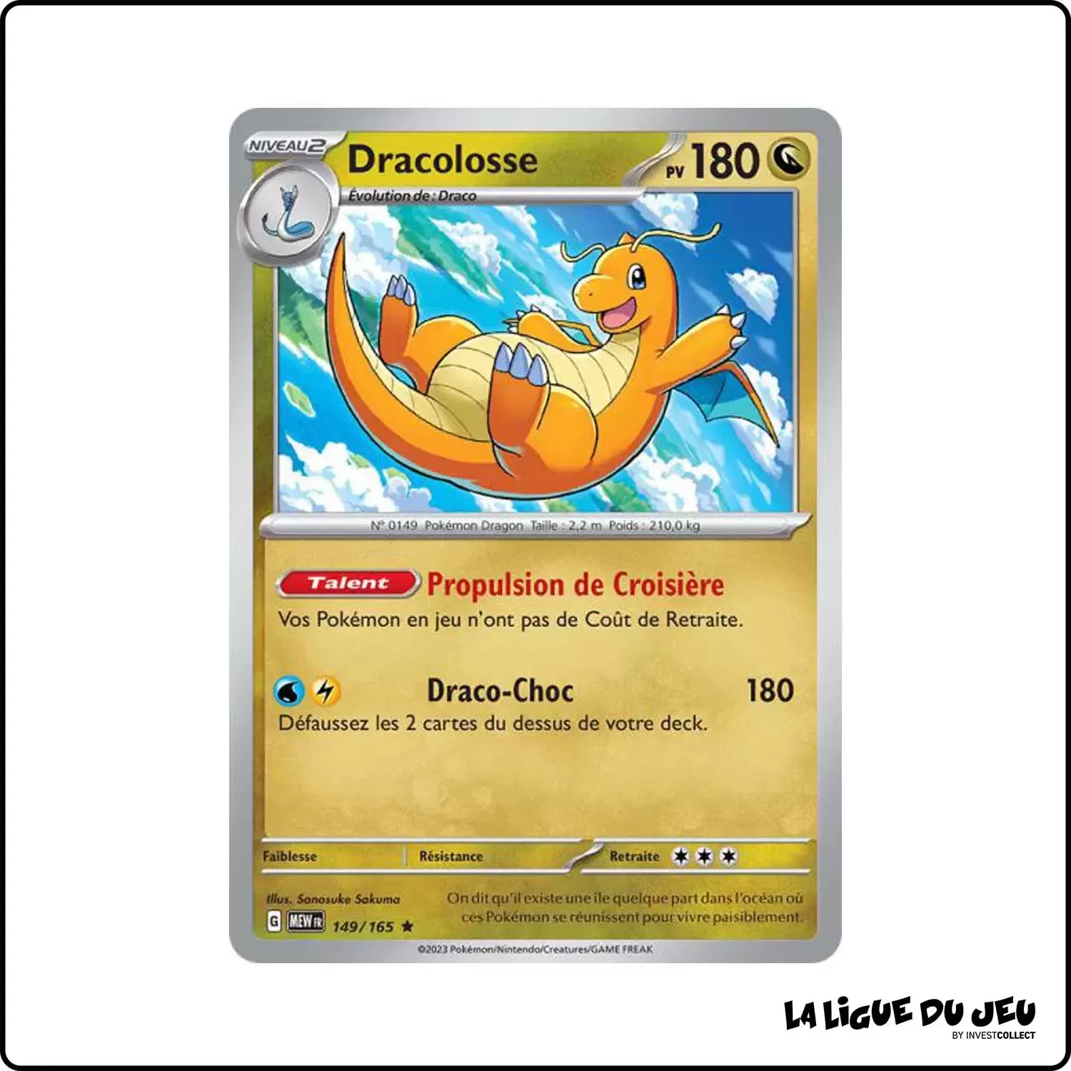 Rare - Pokemon - 151 - Dracolosse 149/165