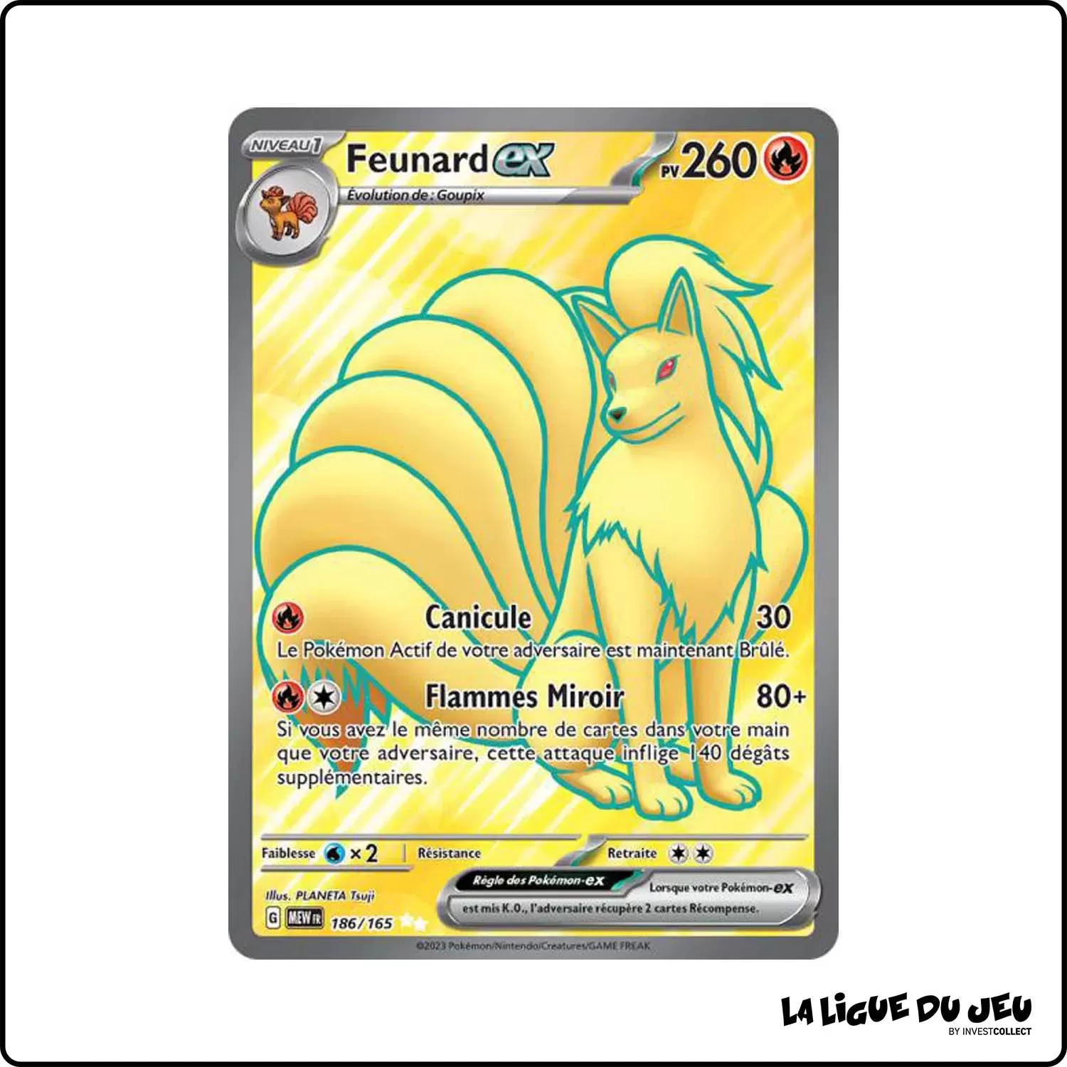 Ultra - Pokemon - 151 - Feunard-ex 186/165