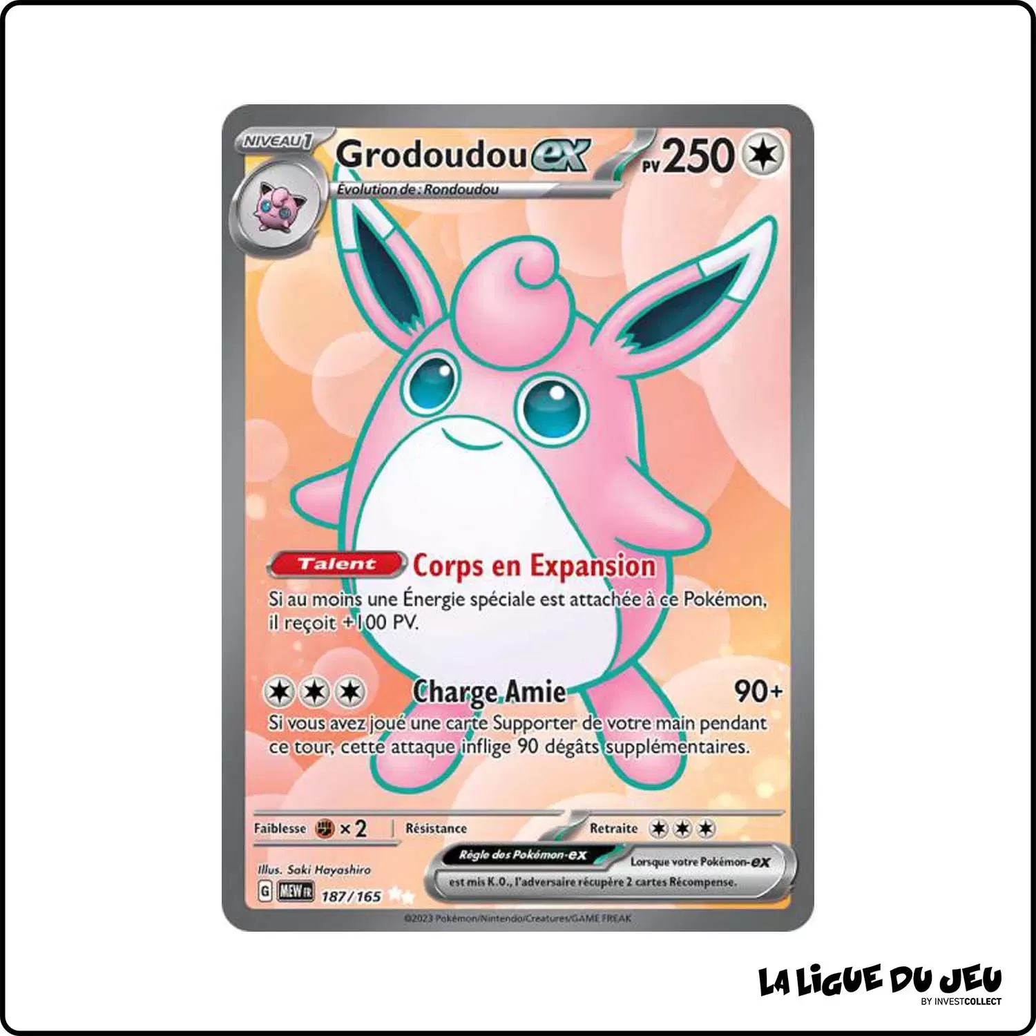 Ultra - Pokemon - 151 - Grodoudou-ex 187/165