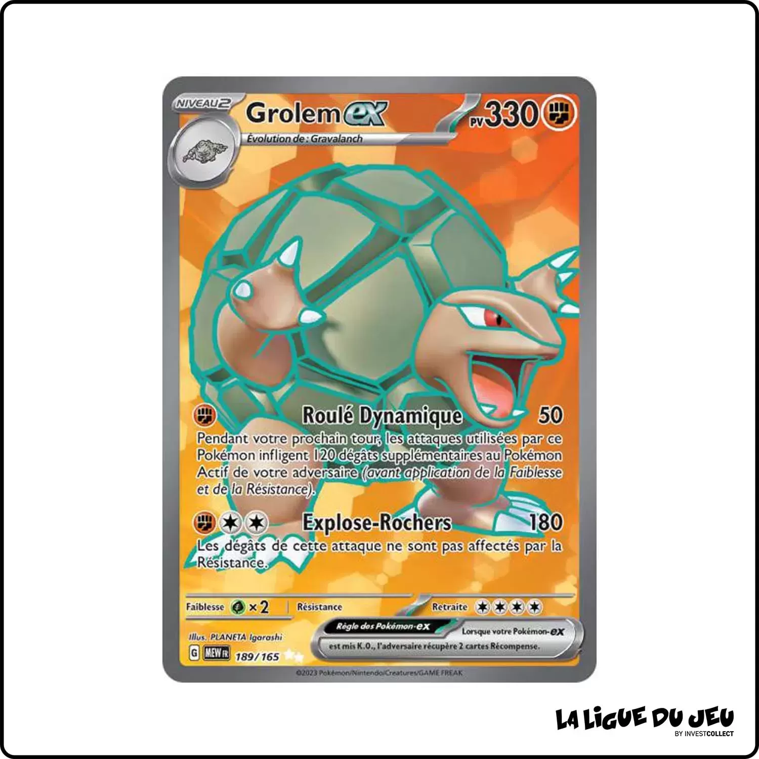 Ultra - Pokemon - 151 - Grolem-ex 189/165