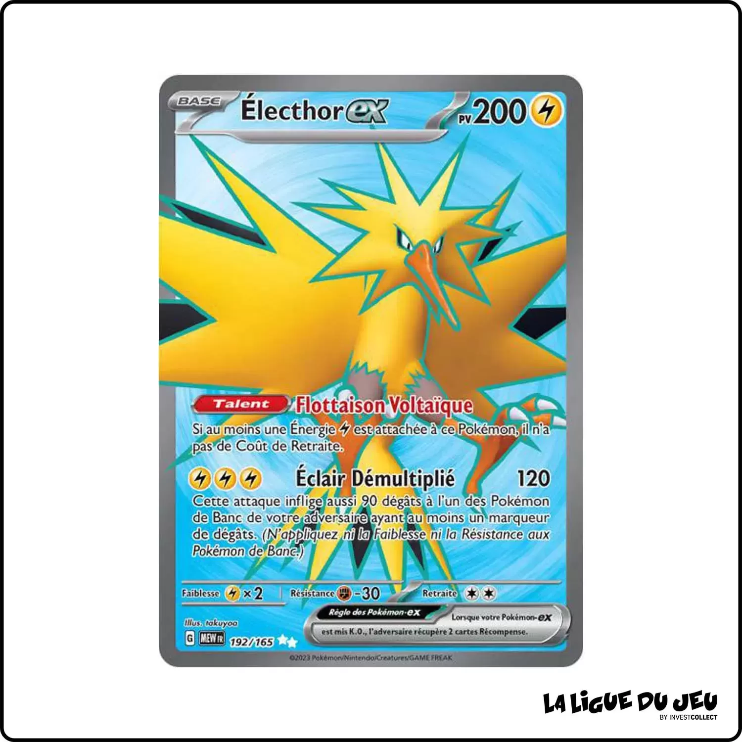 Ultra - Pokemon - 151 - Électhor-ex 192/165