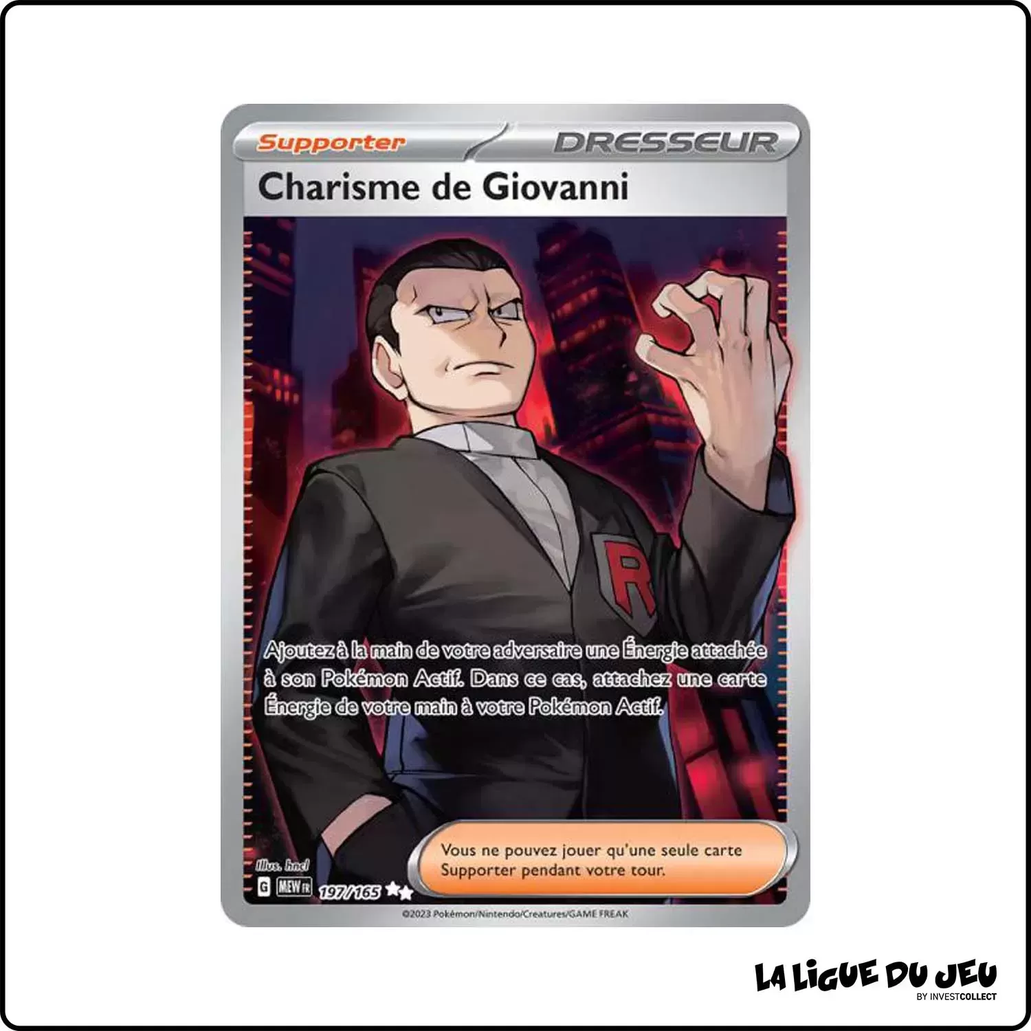 Ultra - Pokemon - 151 - Charisme de Giovanni 197/165