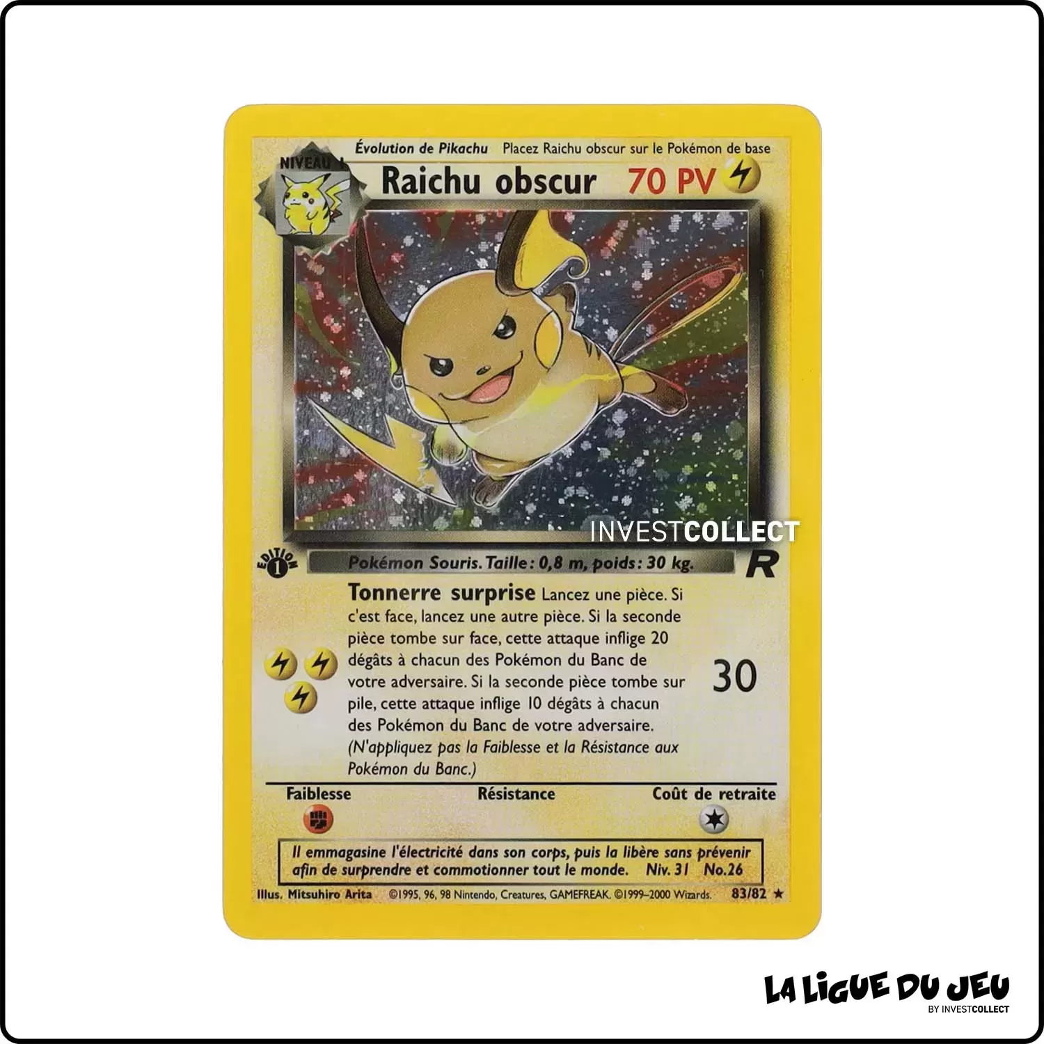 Secrete - Pokemon - Team Rocket - Raichu obscur 83/82 Wizards - 1