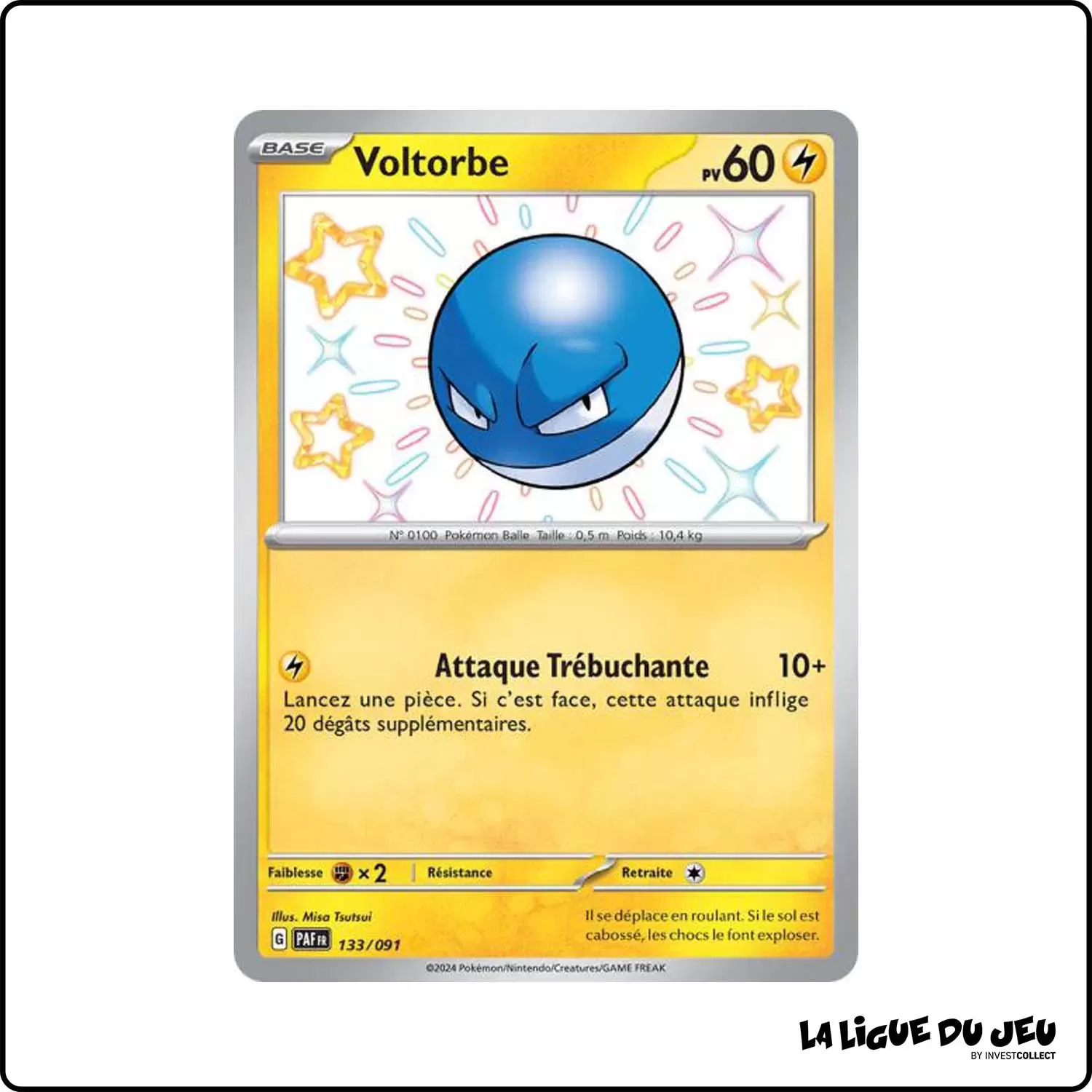 Ultra - Pokemon - Destinées de Paldea - Voltorbe 133/91