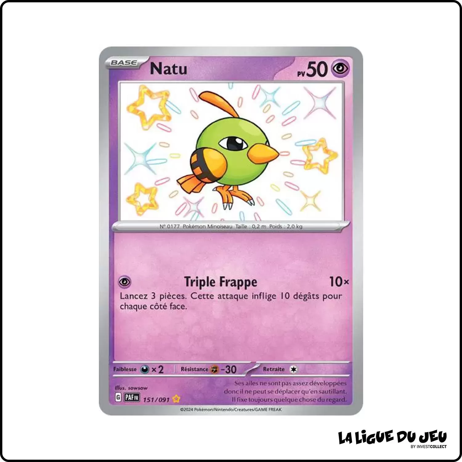 Ultra - Pokemon - Destinées de Paldea - Natu 151/91