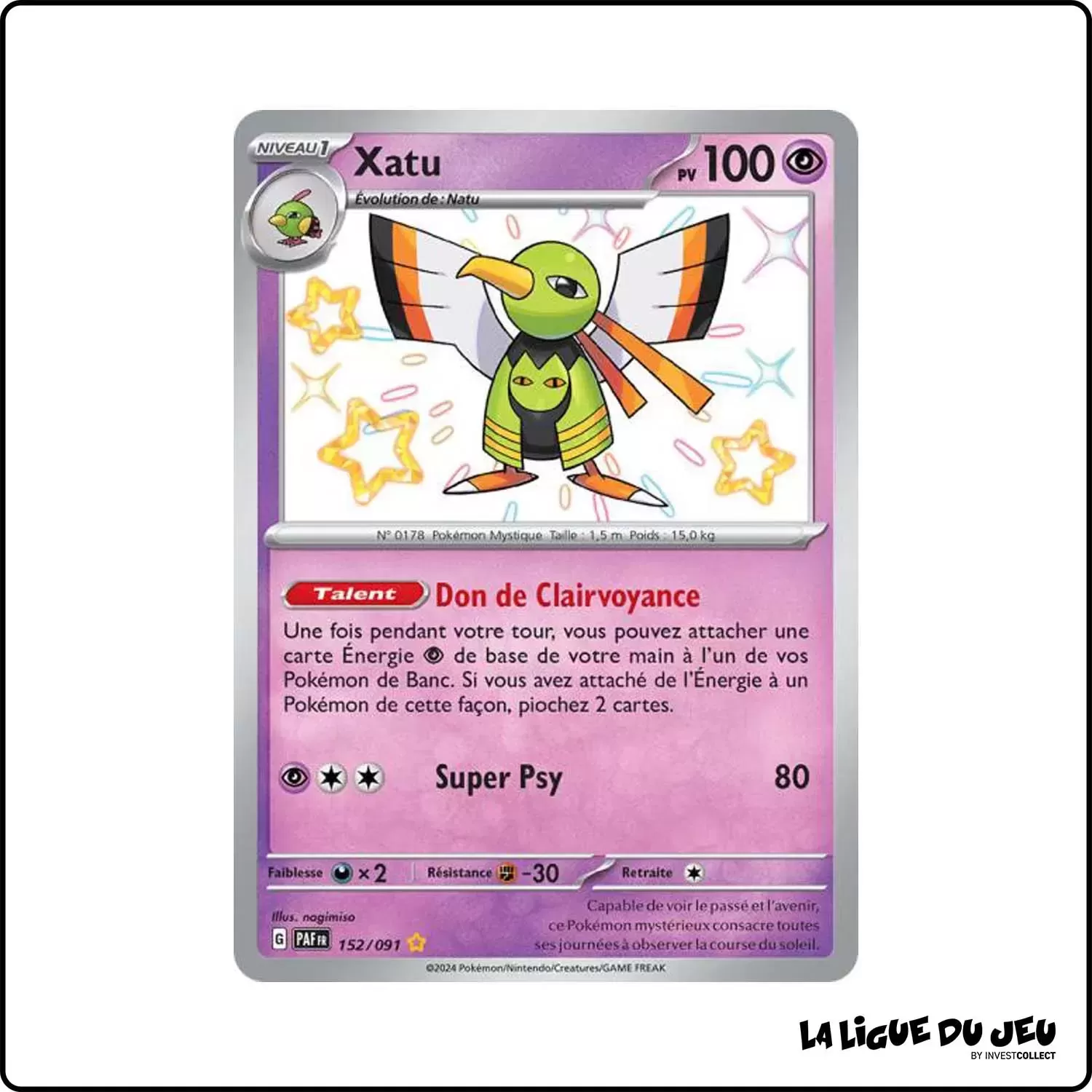 Ultra - Pokemon - Destinées de Paldea - Xatu 152/91