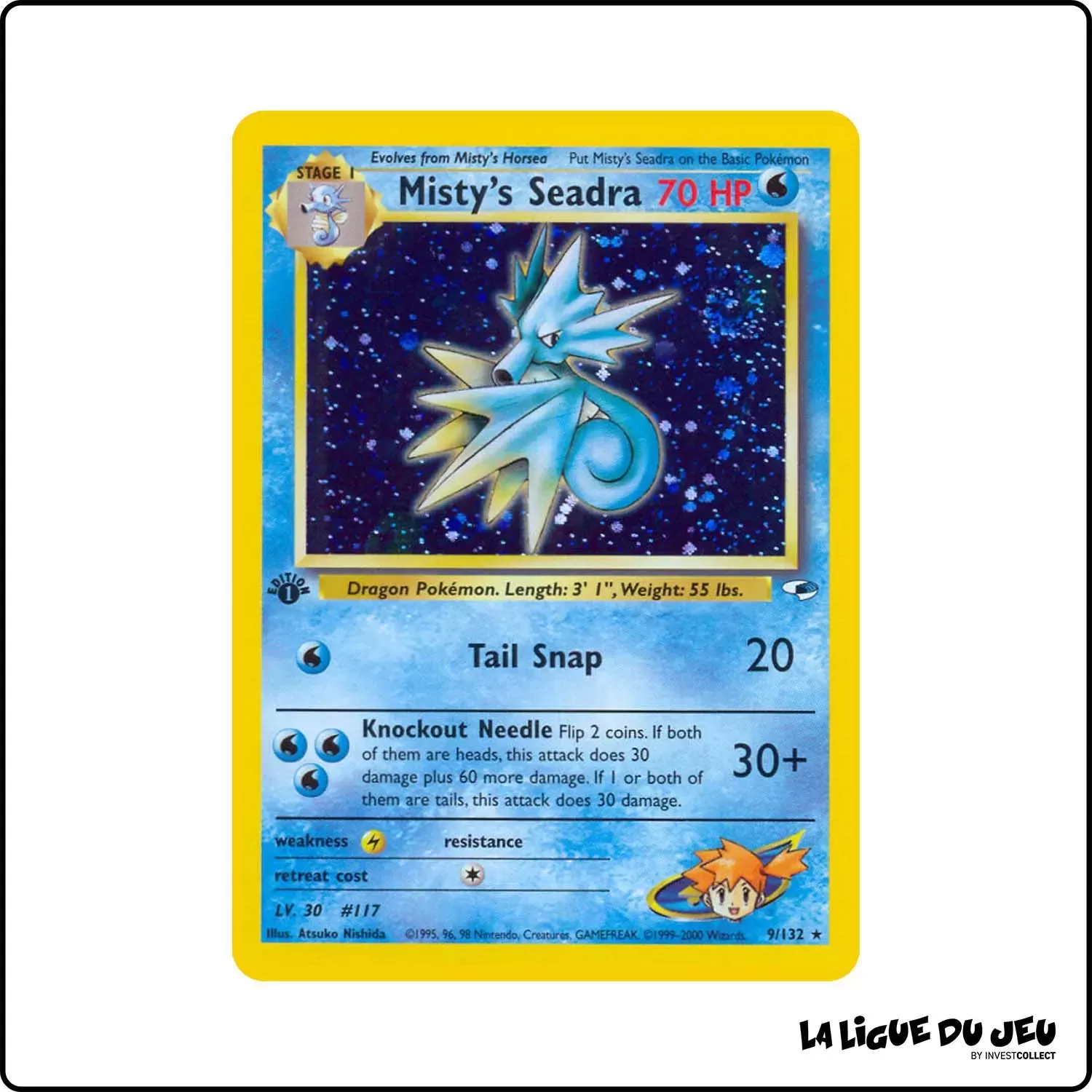 Holo - Pokemon - Gym Heroes - Misty's Seadra 9/132 Wizards - 1