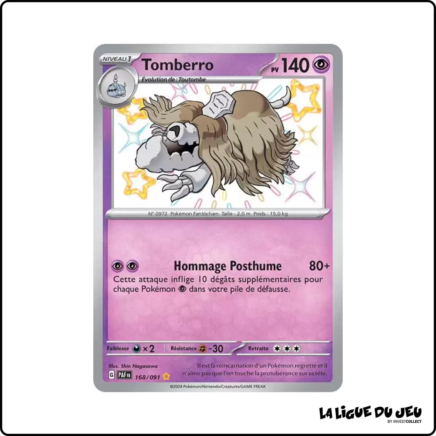 Ultra - Pokemon - Destinées de Paldea - Tomberro 168/91