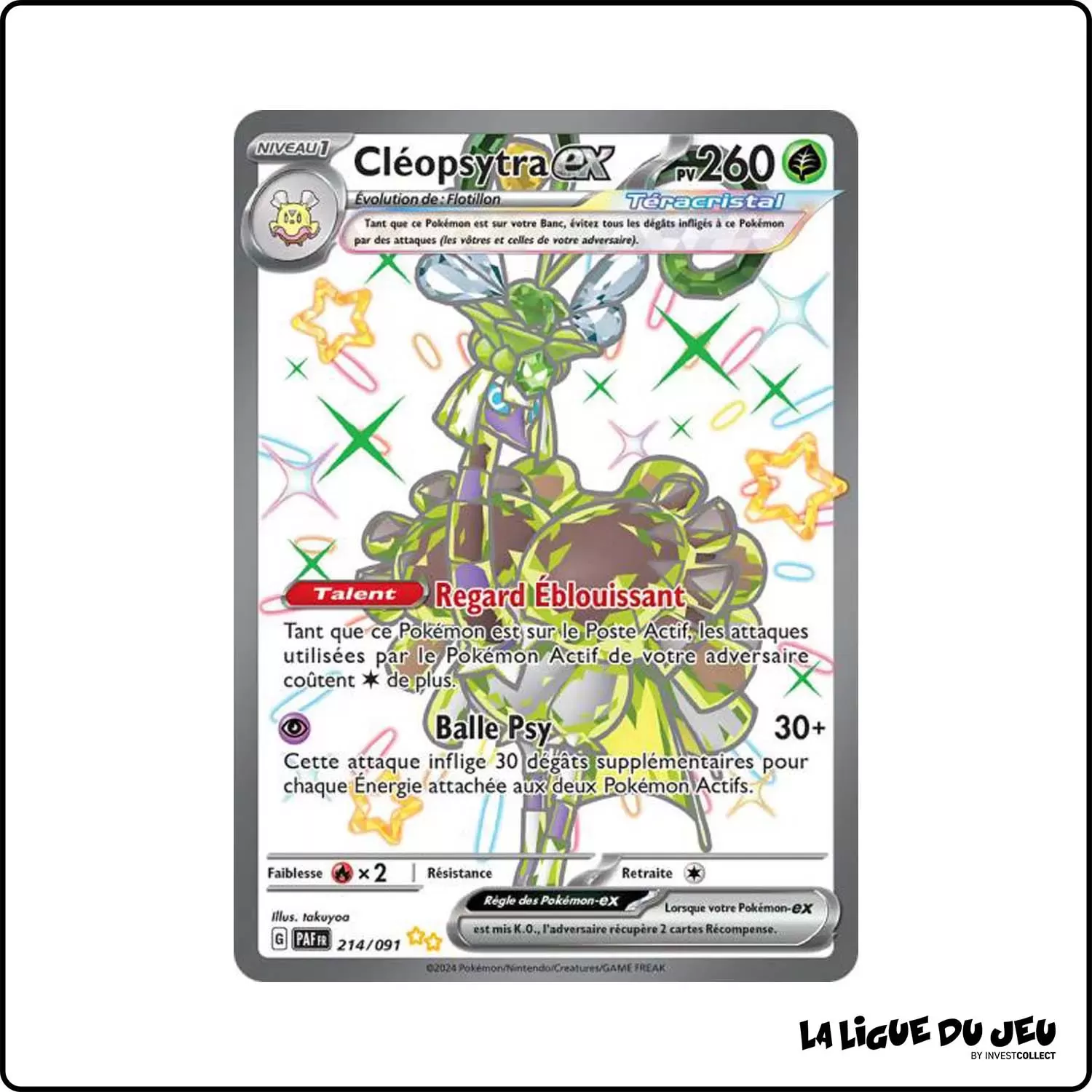 Ultra - Pokemon - Destinées de Paldea - Cléopsytra-ex 214/91