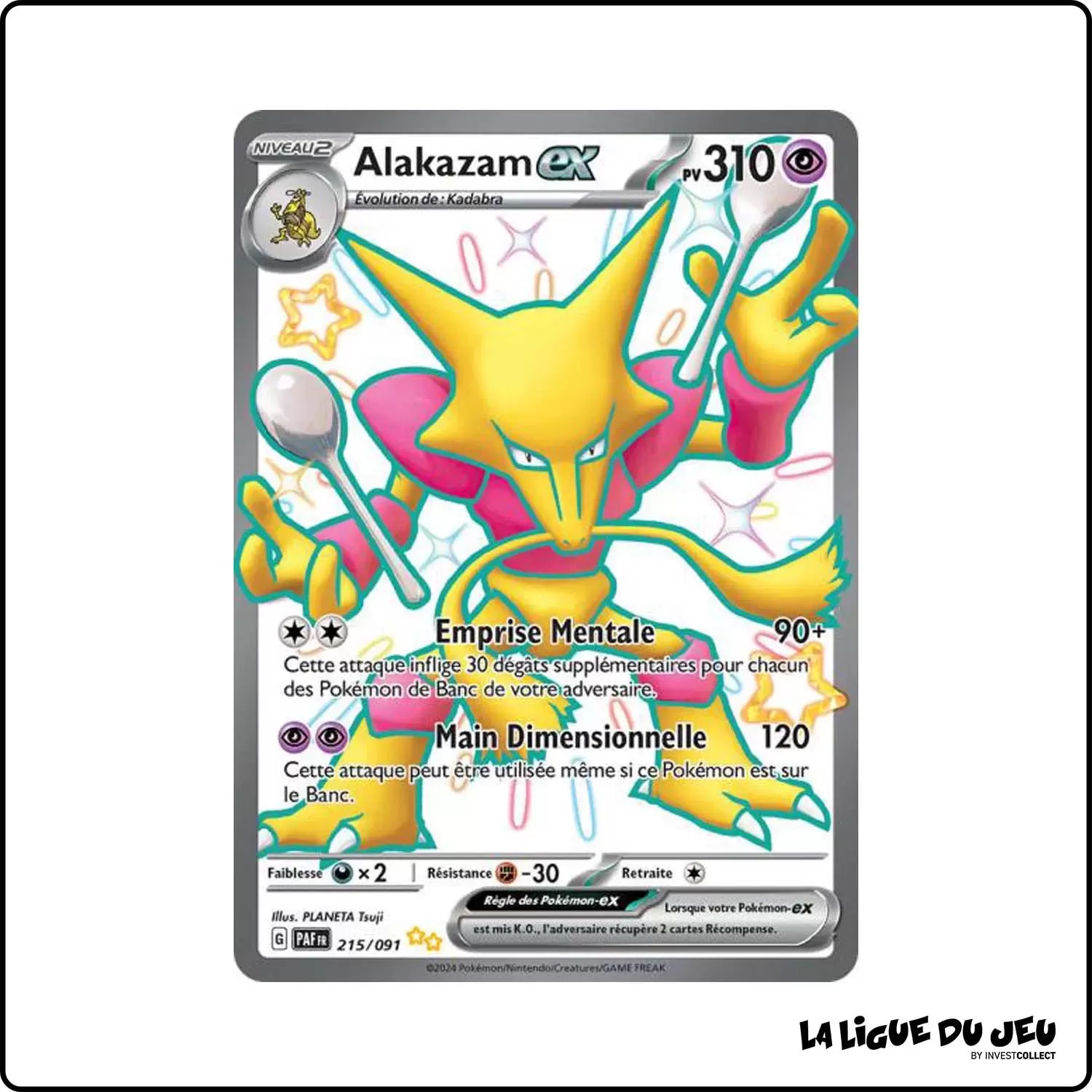 Ultra - Pokemon - Destinées de Paldea - Alakazam-ex 215/91