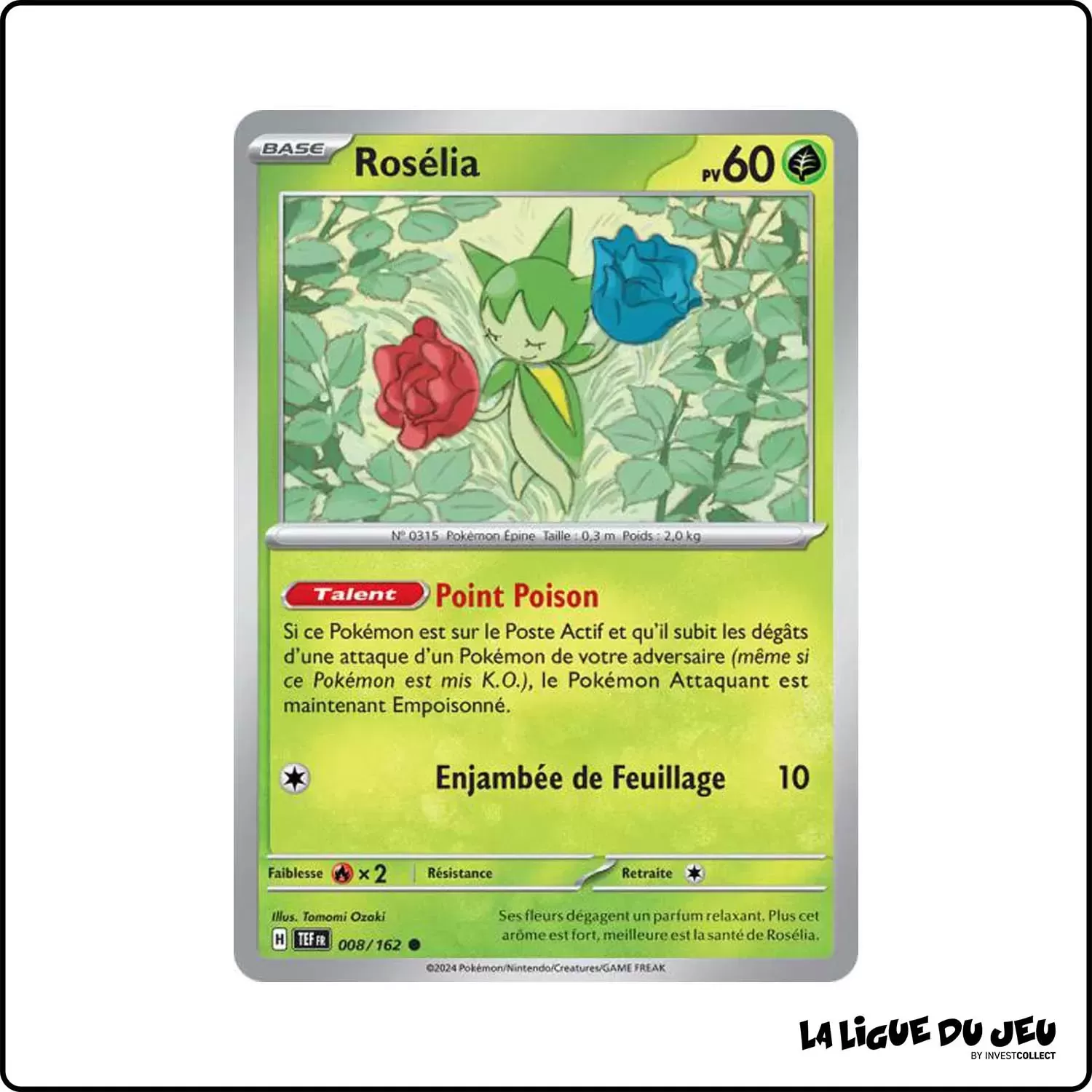 Commune - Pokemon - Forces Temporelles - Rosélia 8/162