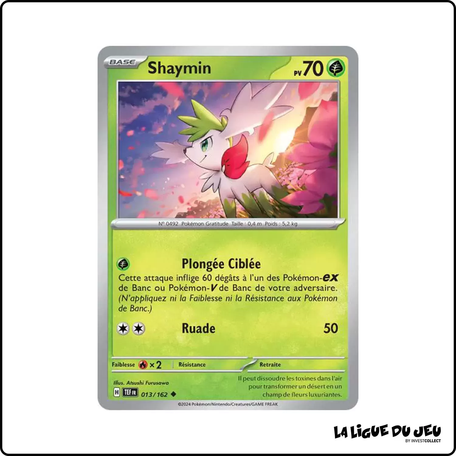 Peu commune - Pokemon - Forces Temporelles - Shaymin 13/162