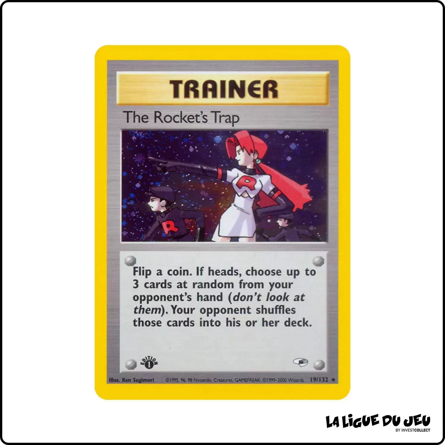 Holo - Pokemon - Gym Heroes - The Rocket's Trap 19/132 Wizards - 1