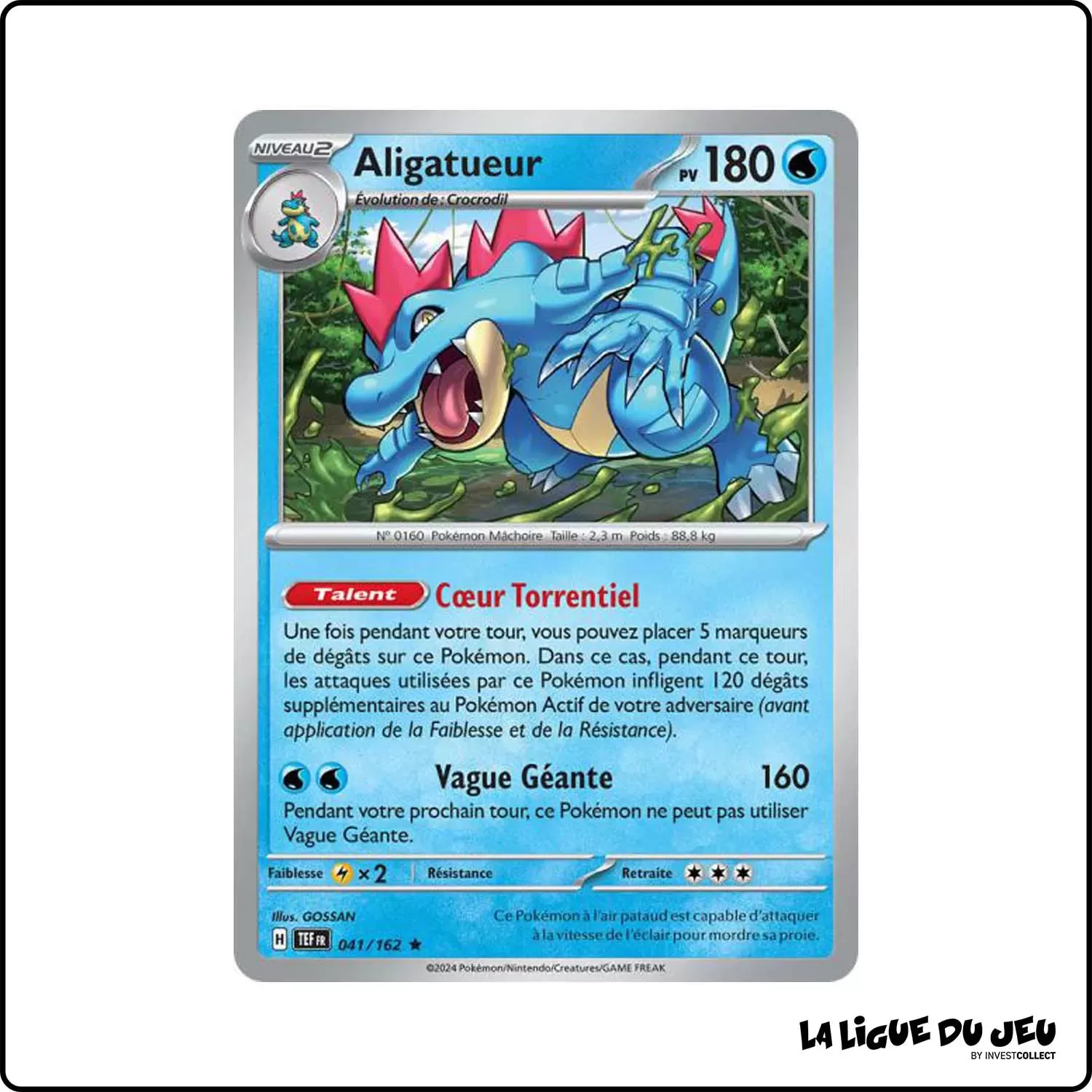 Rare - Pokemon - Forces Temporelles - Aligatueur 41/162