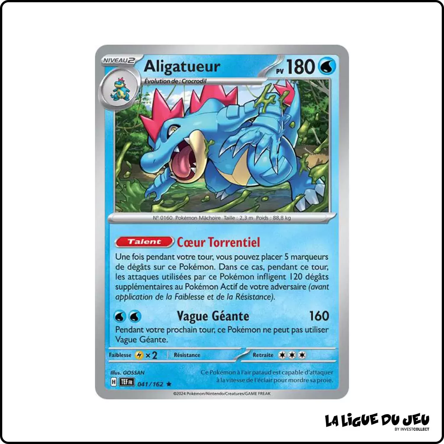 Rare - Pokemon - Forces Temporelles - Aligatueur 41/162