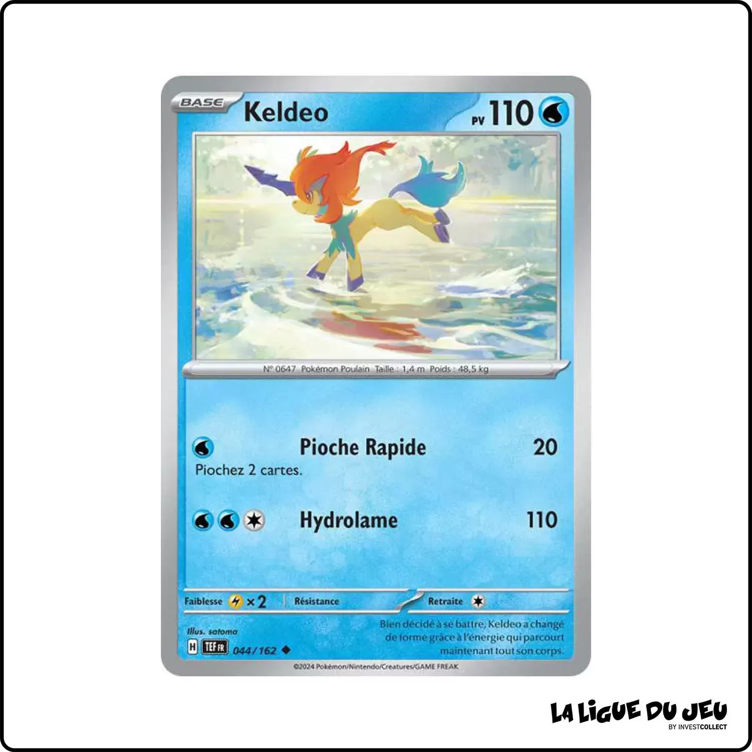 Peu commune - Pokemon - Forces Temporelles - Keldeo 44/162