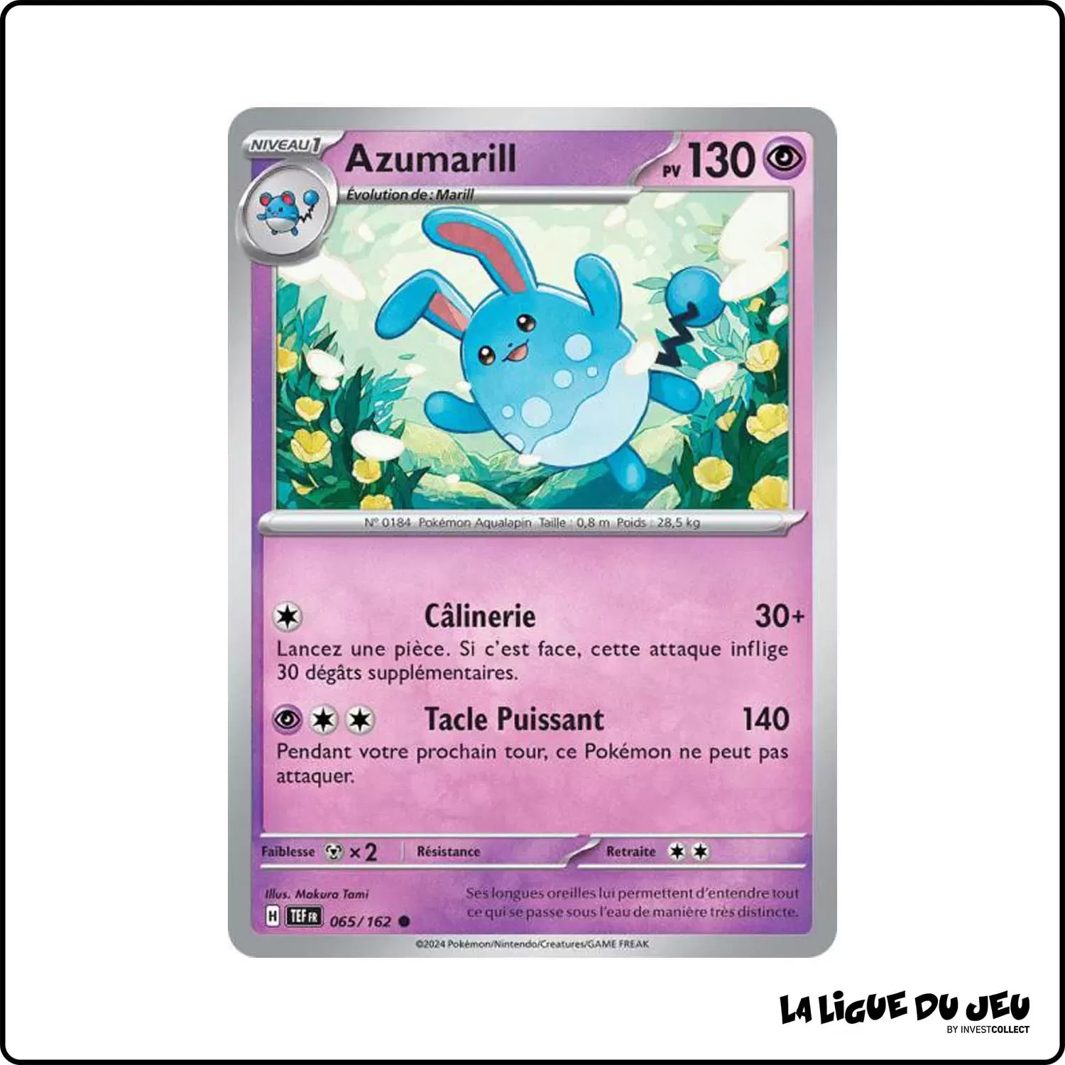 Commune - Pokemon - Forces Temporelles - Azumarill 65/162